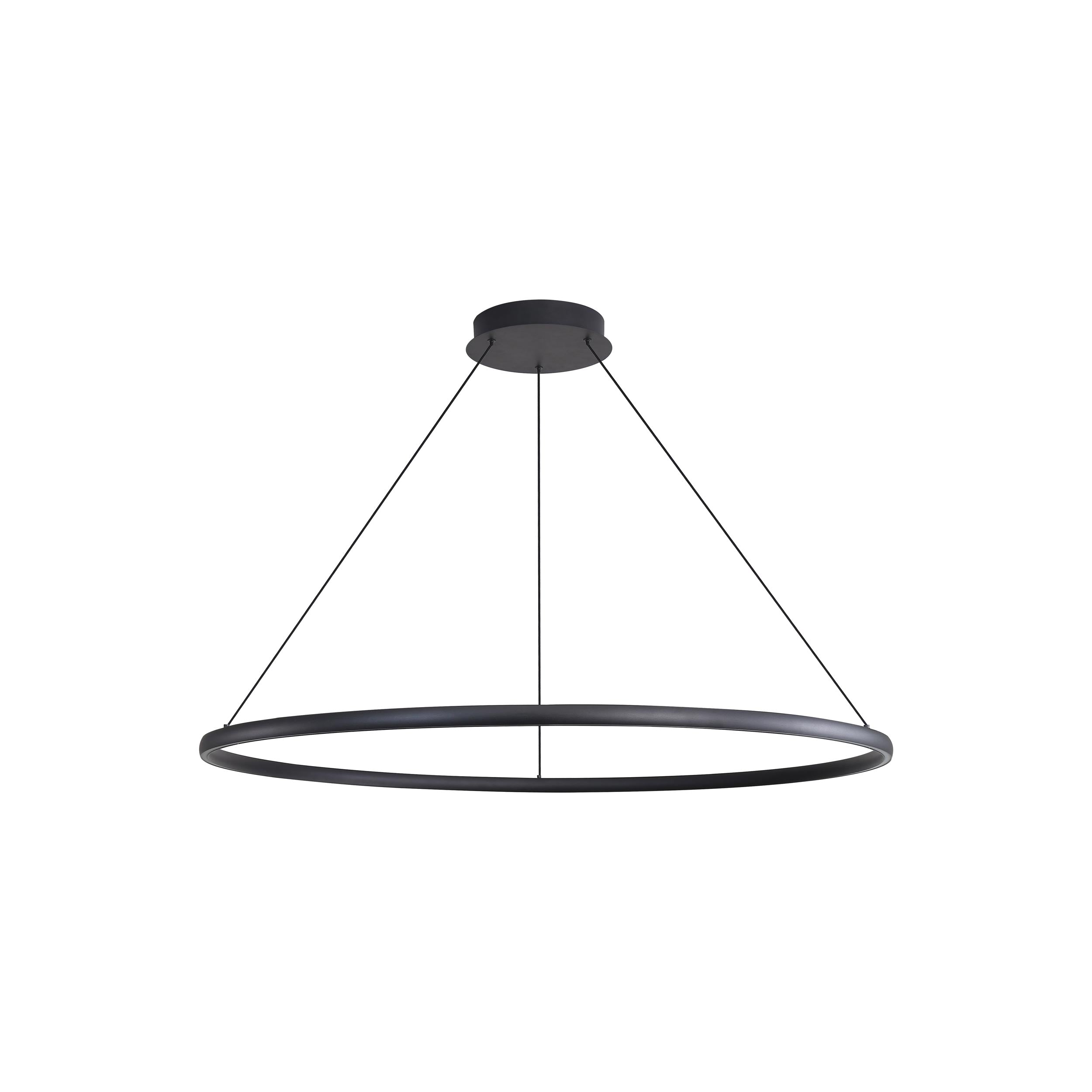 Golden Lighting Veritas Integrated LED 47in Chandelier in Sand Black