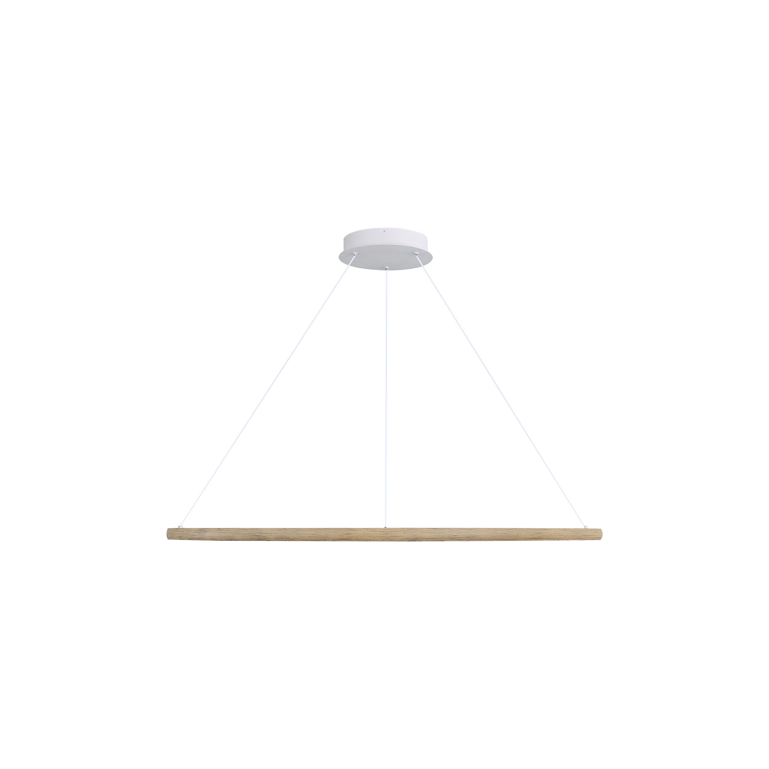 Veritas 47" LED Ring Chandelier in Walnut - - Golden Lighting
