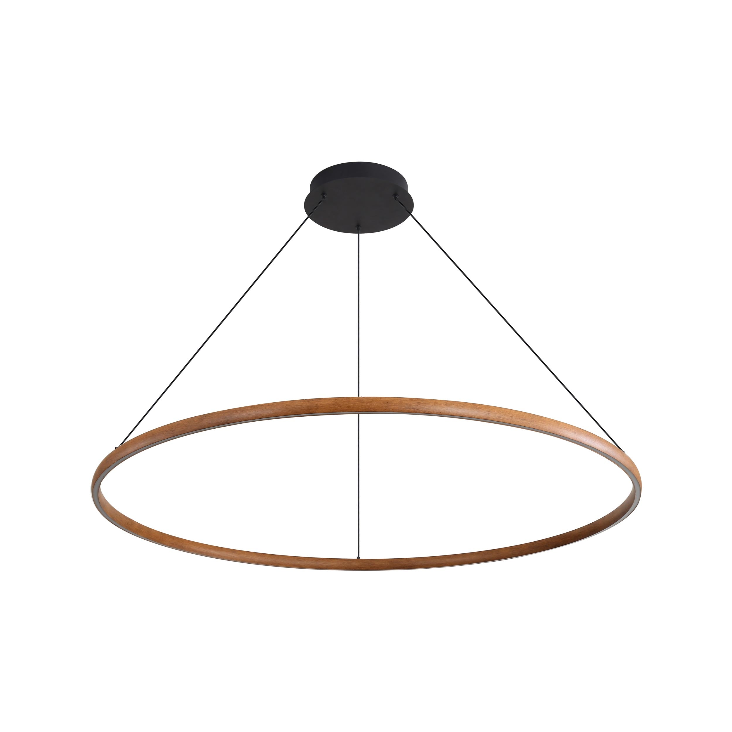 Veritas 59" Bi-directional LED Chandelier in Walnut - - Golden Lighting
