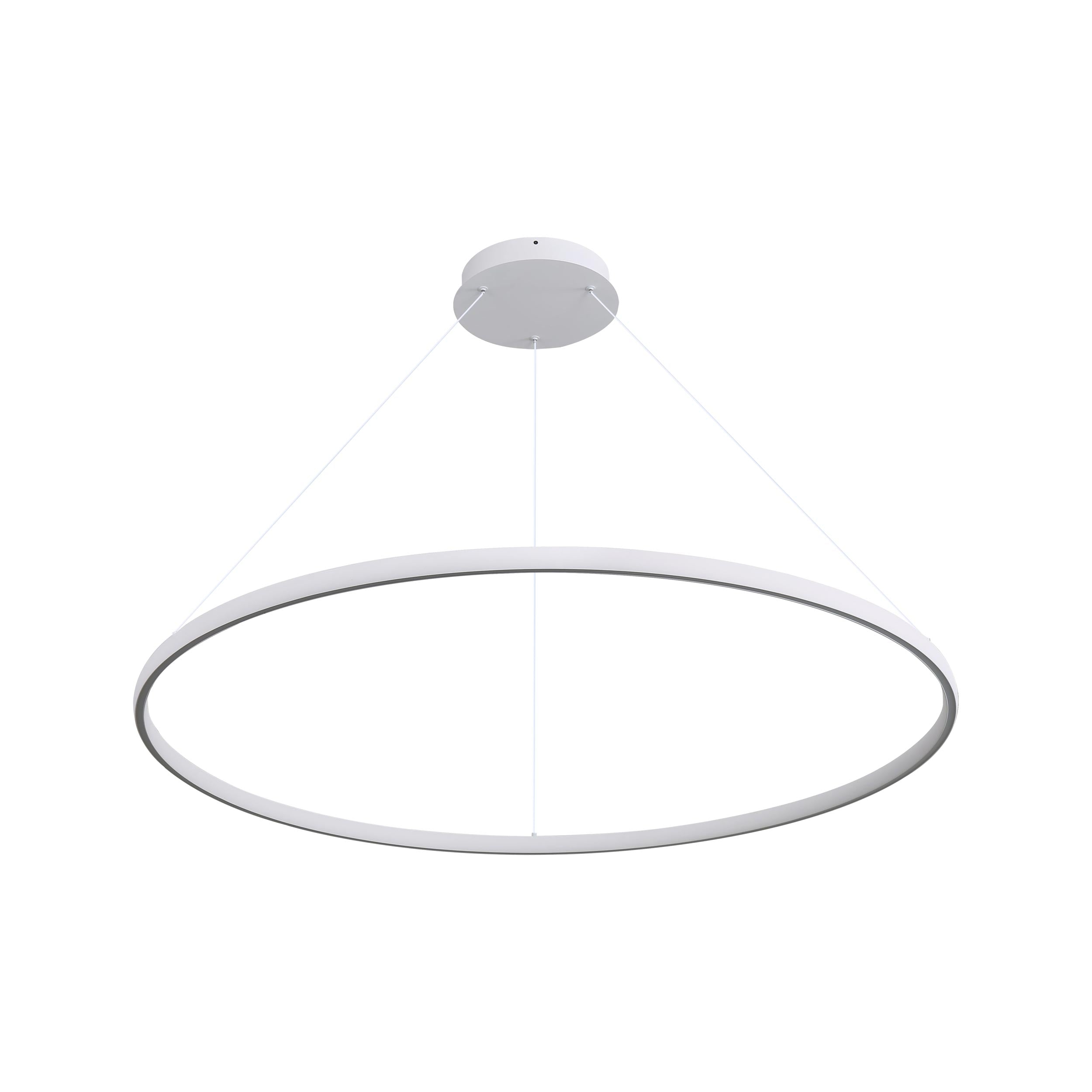 Veritas 59" Bi-directional LED Chandelier in Sand White - - Golden Lighting