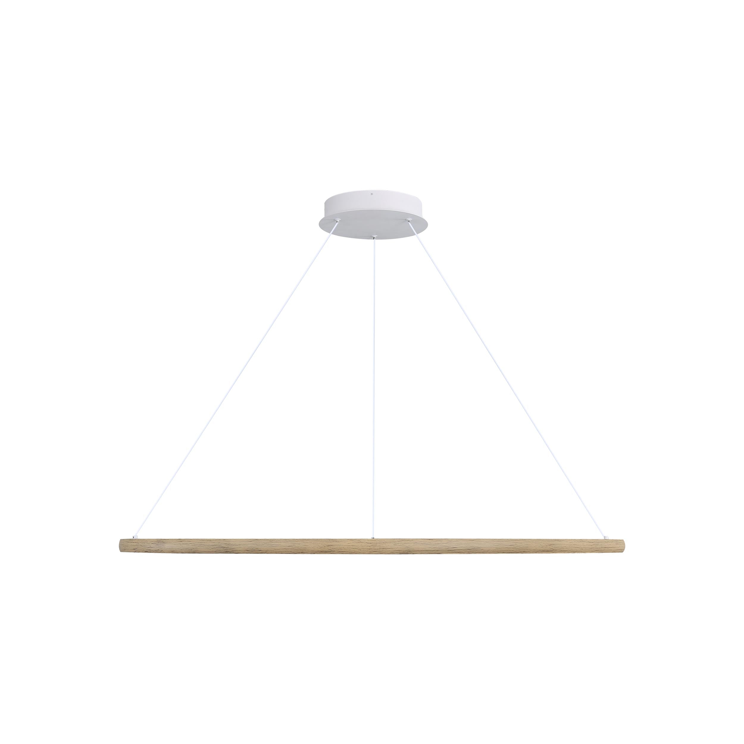 Veritas 59" LED Ring Chandelier in Walnut - - Golden Lighting