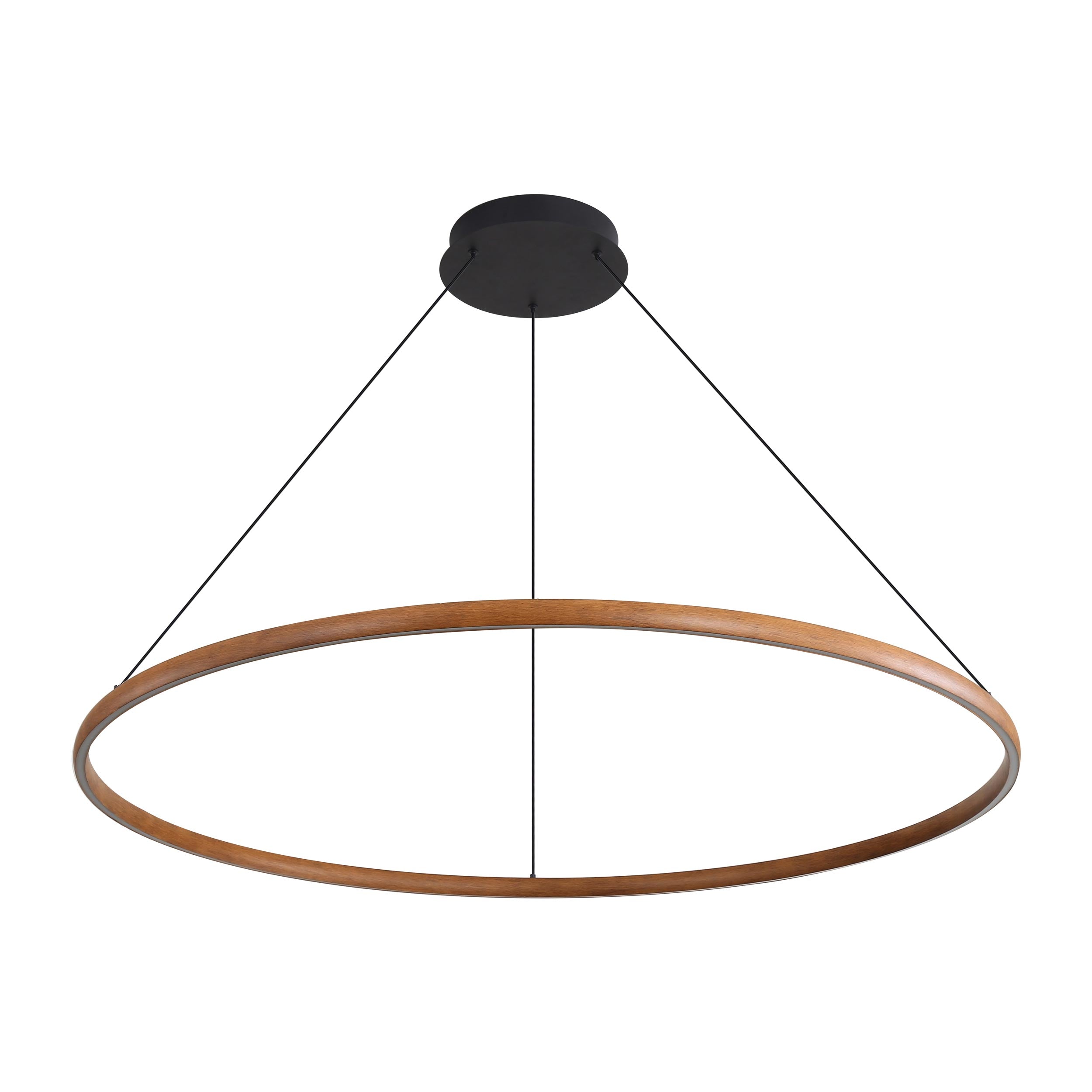 Veritas 71" Bi-directional LED Chandelier in Walnut - - Golden Lighting