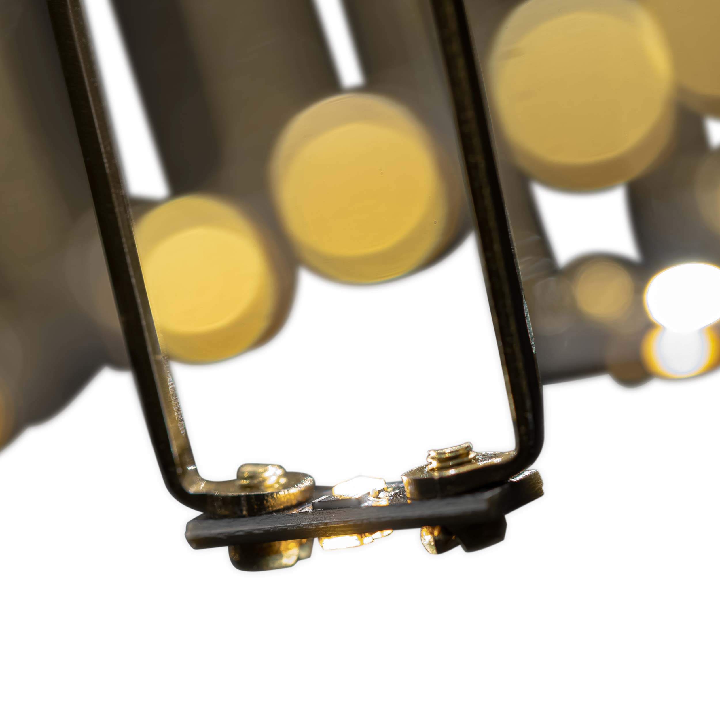 Lucerna 48" LED Linear Pendant in Stainless Steel Gold - - Golden Lighting