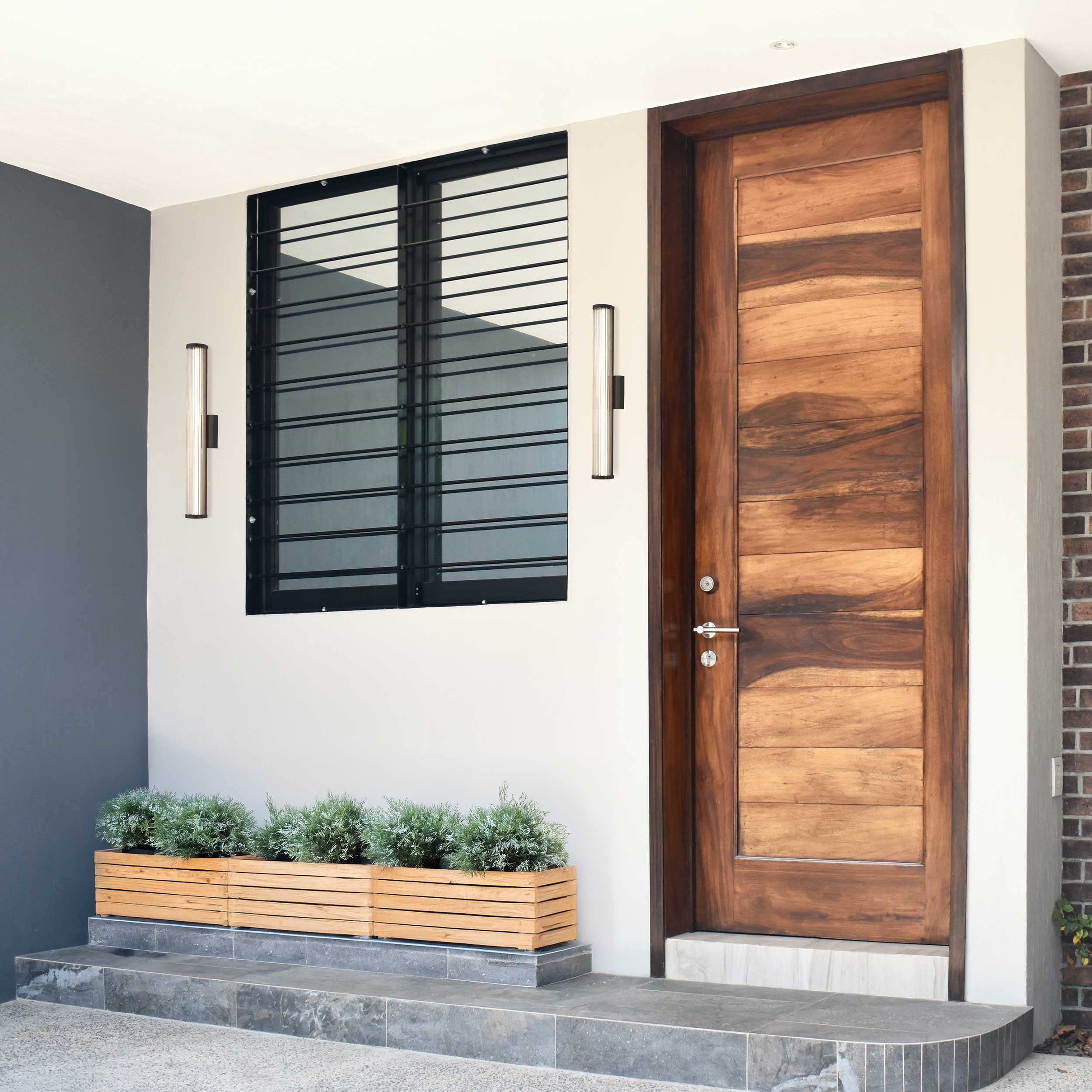 Golden Lighting Rodara Integrated LED 24in Outdoor Wall in Matte Black