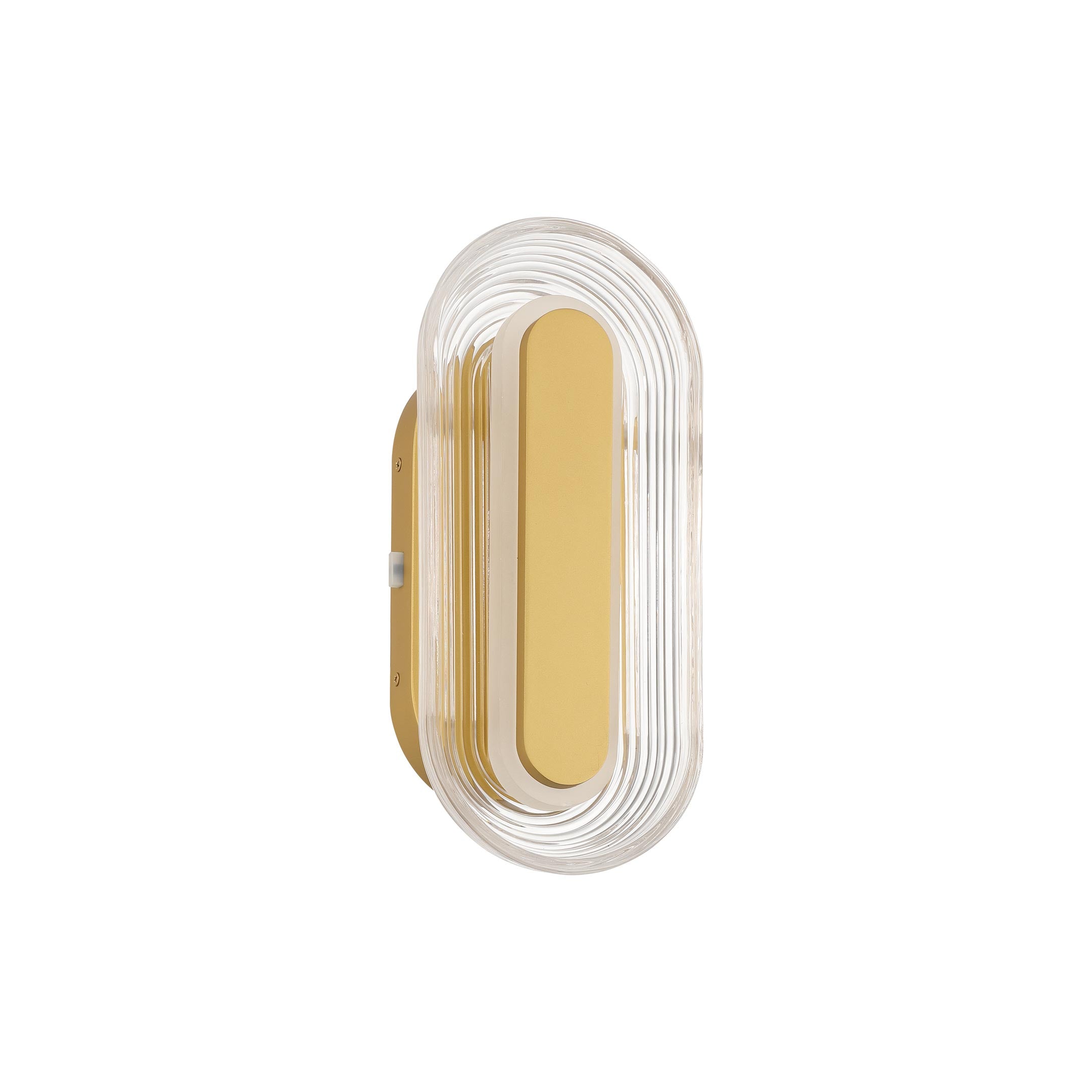 Plexus Integrated LED 13" Outdoor Wall in Satin Brushed Gold