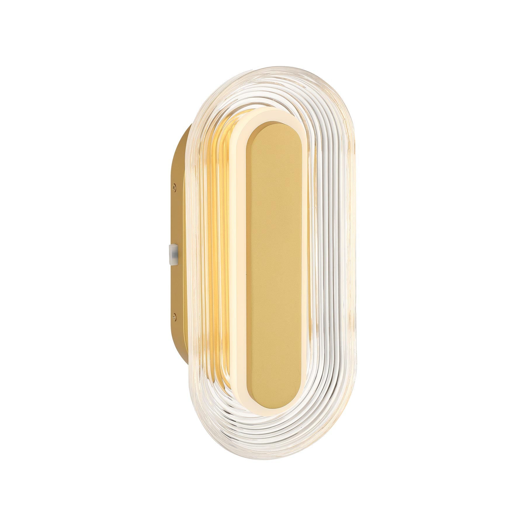 Plexus Integrated LED 13" Outdoor Wall in Satin Brushed Gold