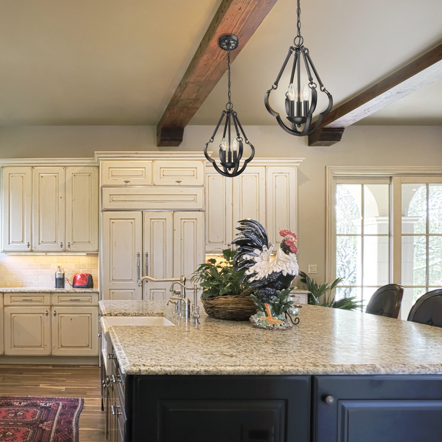 Smithsonian Saxon Semi Flush Convertible in Aged Bronze - Default Title - Golden Lighting