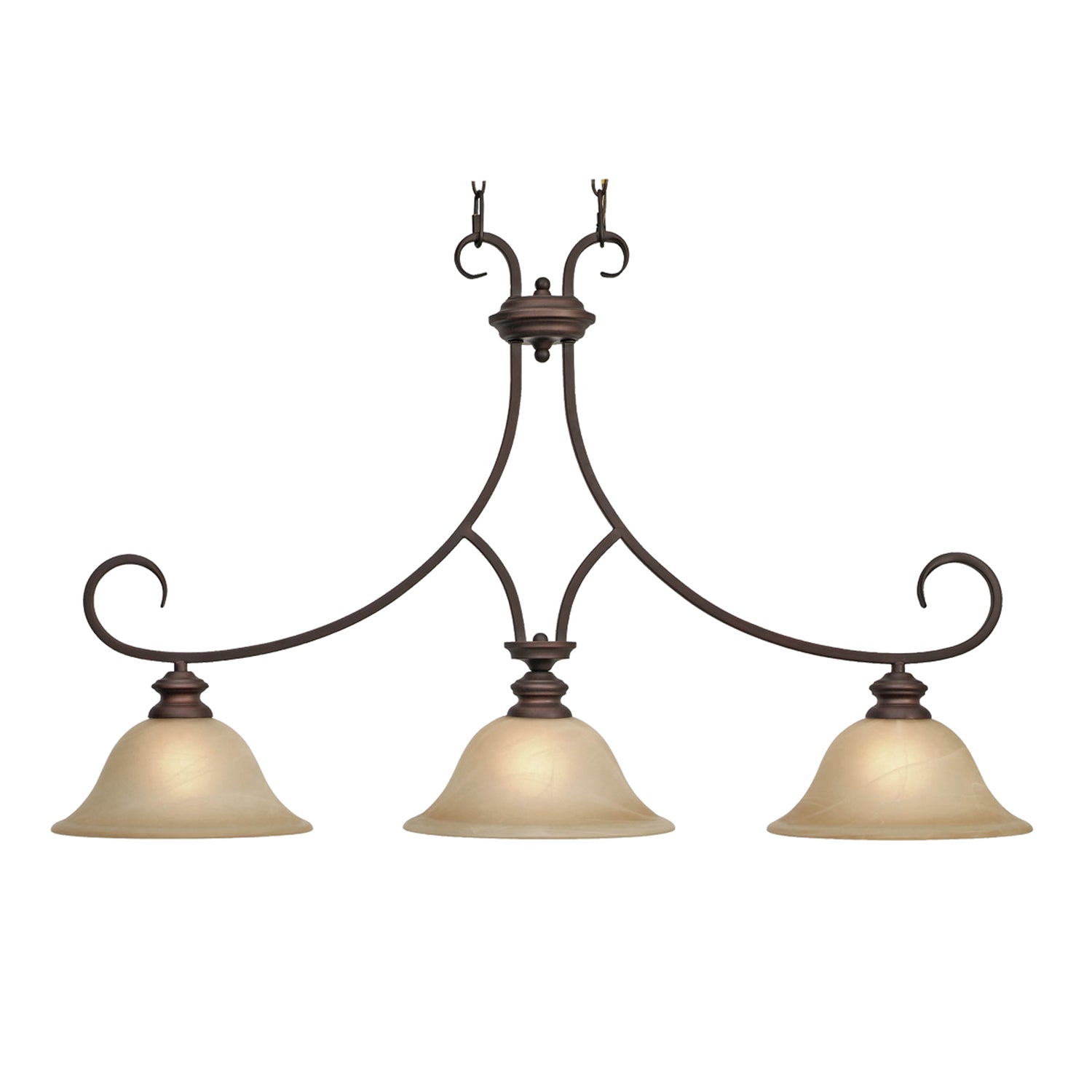 Lancaster 3-light Pendant in Rubbed Bronze