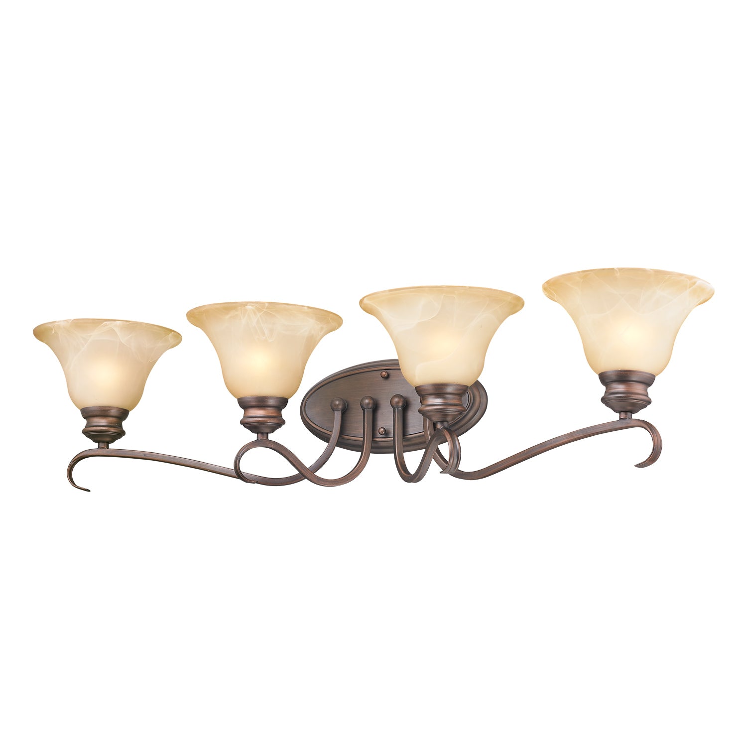 Lancaster 4-light Vanity in Rubbed Bronze