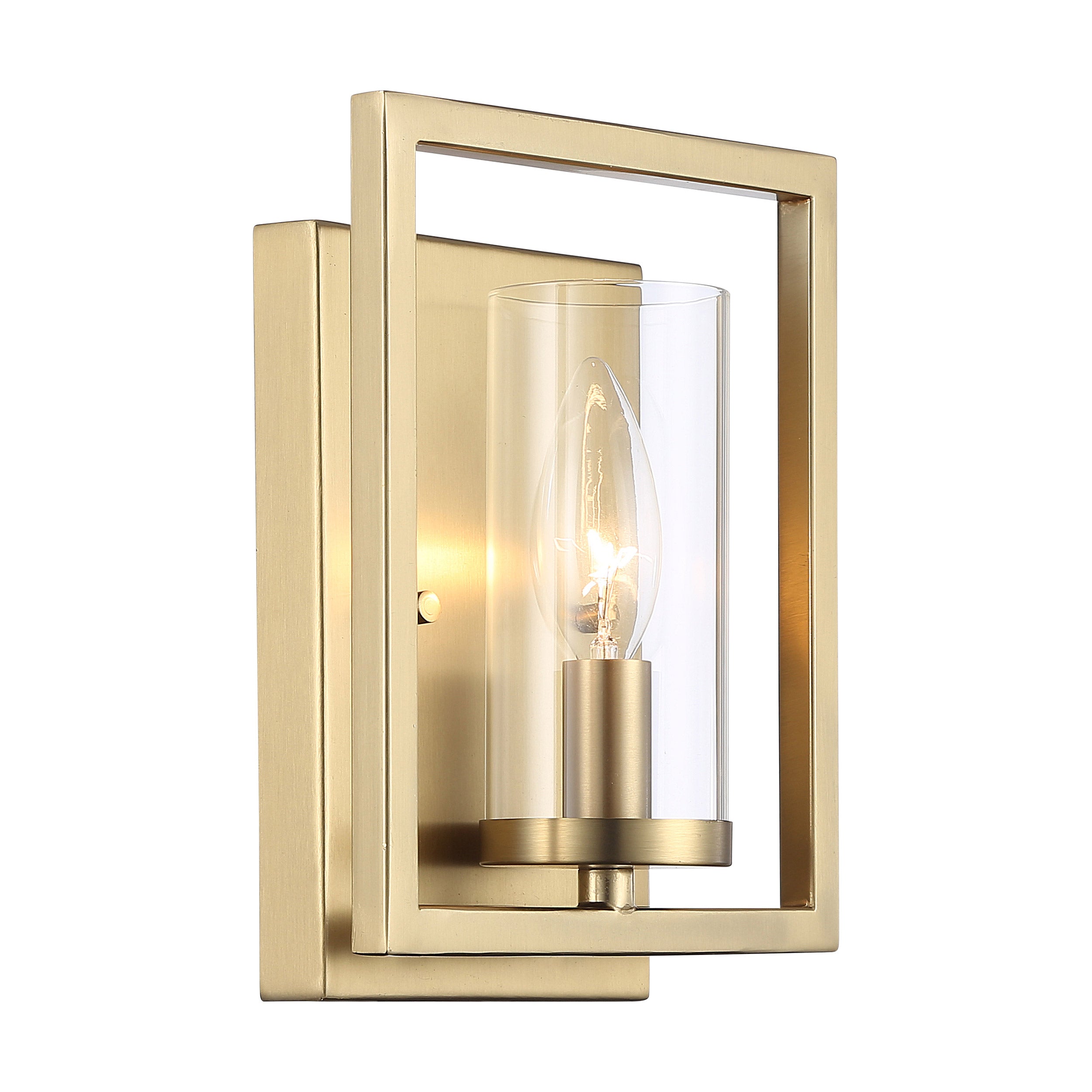 Golden Lighting Marco 1-light Wall Sconce in Brushed Champagne Brass - - Golden Lighting