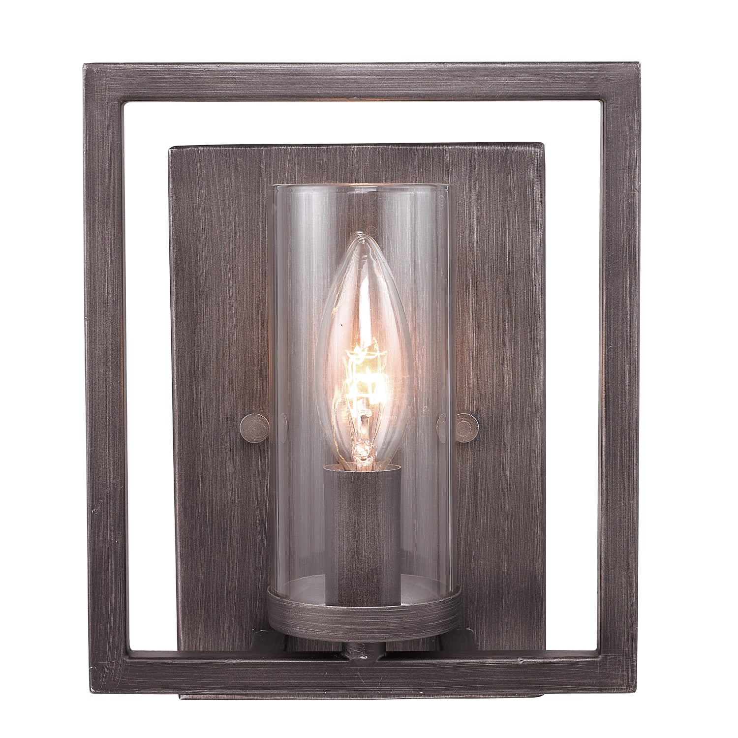 Golden Lighting Marco 1-light Wall Sconce in Gunmetal Bronze - - Golden Lighting