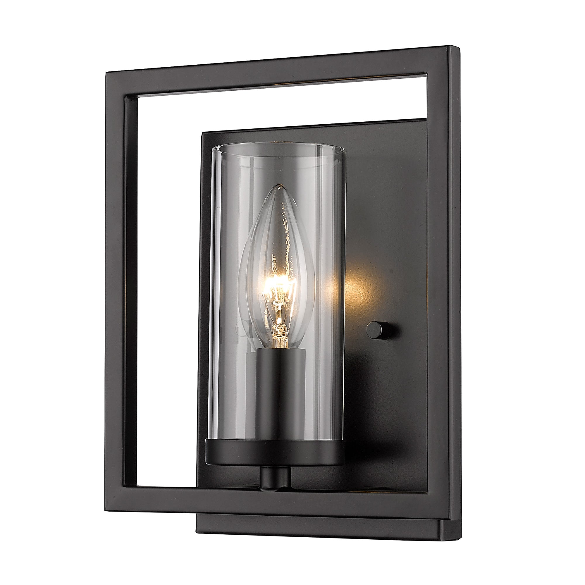 Golden Lighting Marco 1-light Wall Sconce in Matte Black - Default Title - Golden Lighting