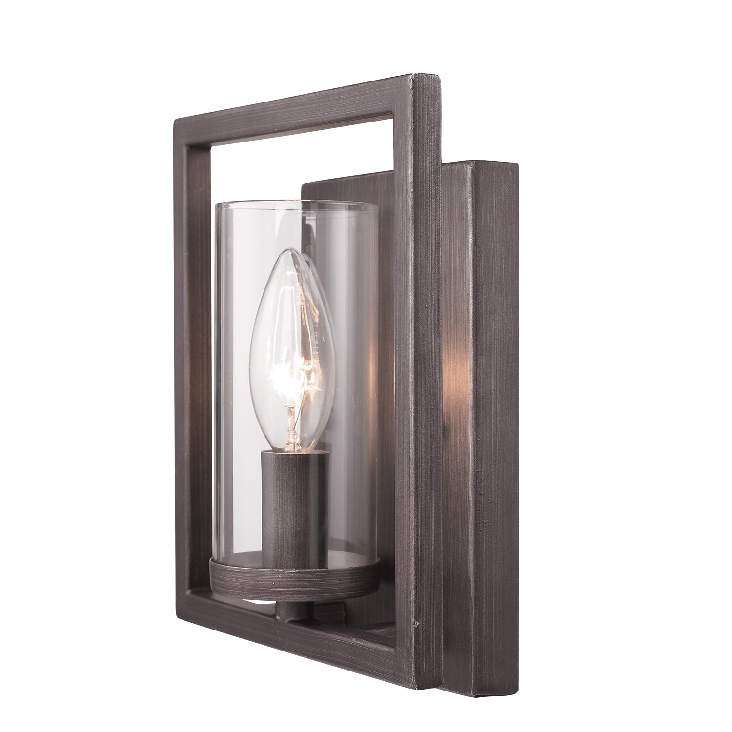 Golden Lighting Marco 1-light Wall Sconce in Gunmetal Bronze