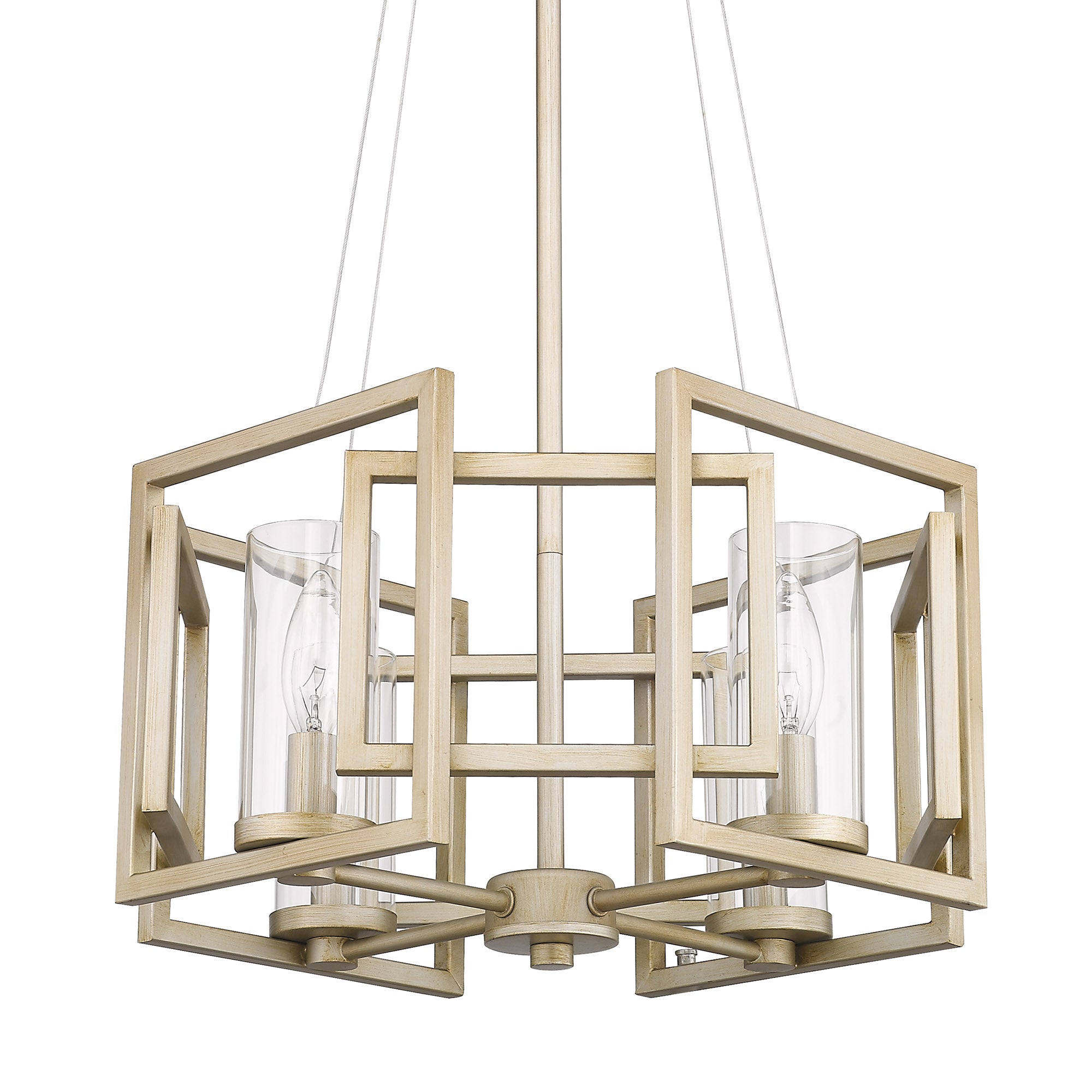 Golden Lighting Marco 4-light Pendant in White Gold - - Golden Lighting