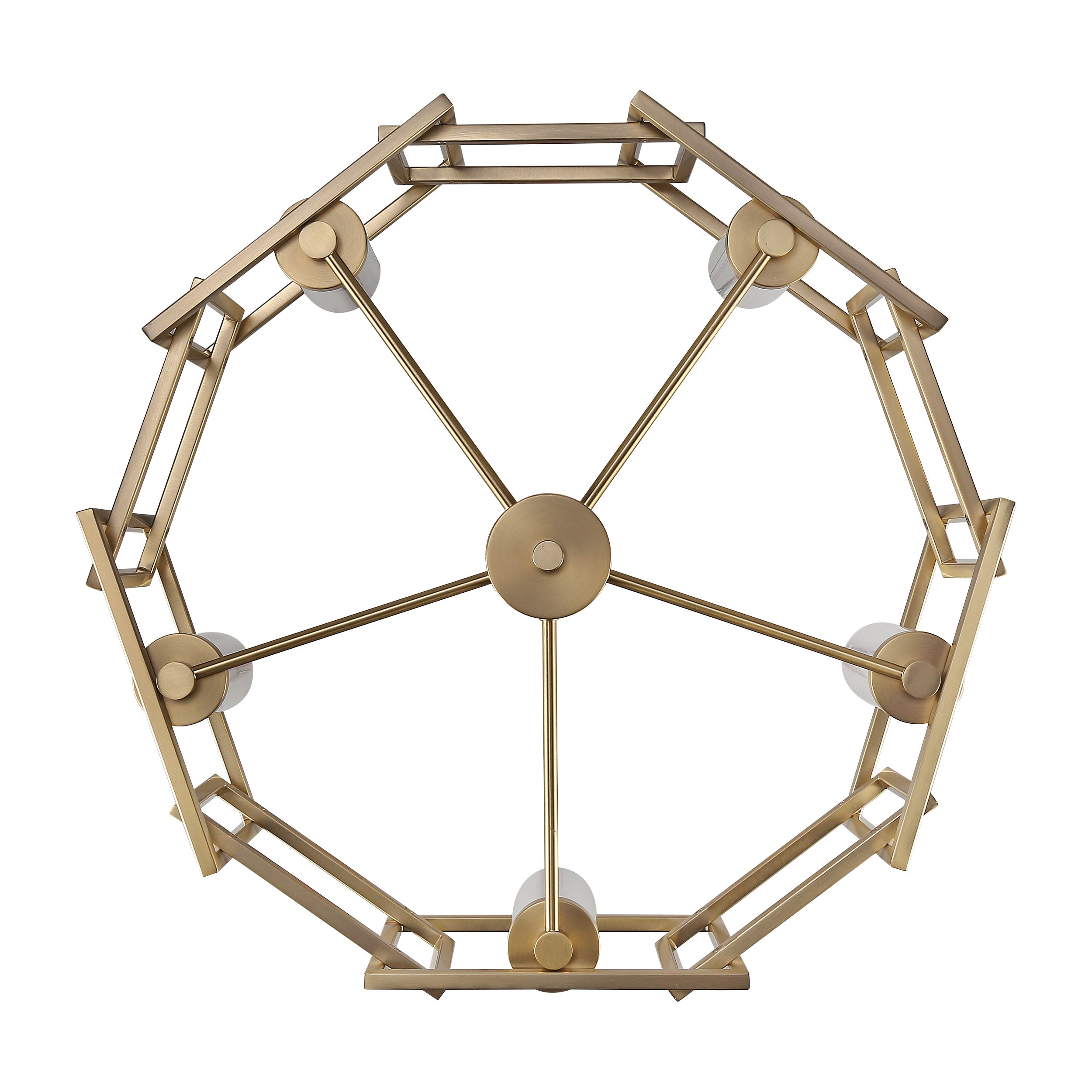 Golden Lighting Marco 5-light Chandelier in Brushed Champagne Brass - - Golden Lighting