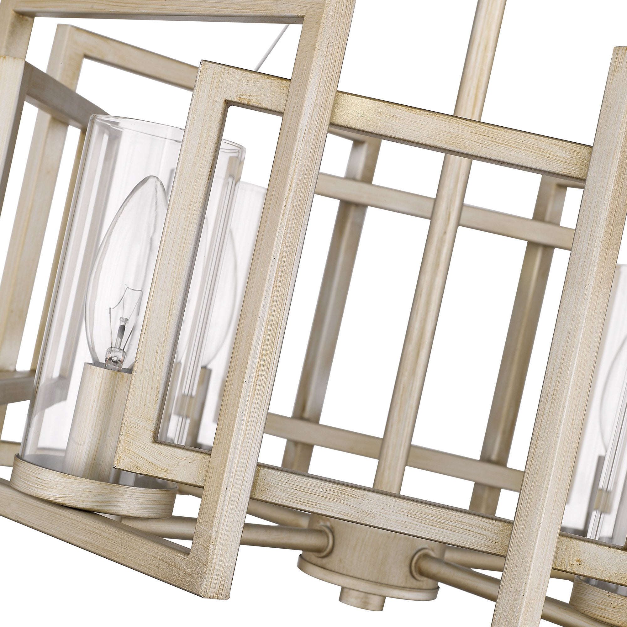 Golden Lighting Marco 4-light Semi-Flush Mount in White Gold - - Golden Lighting