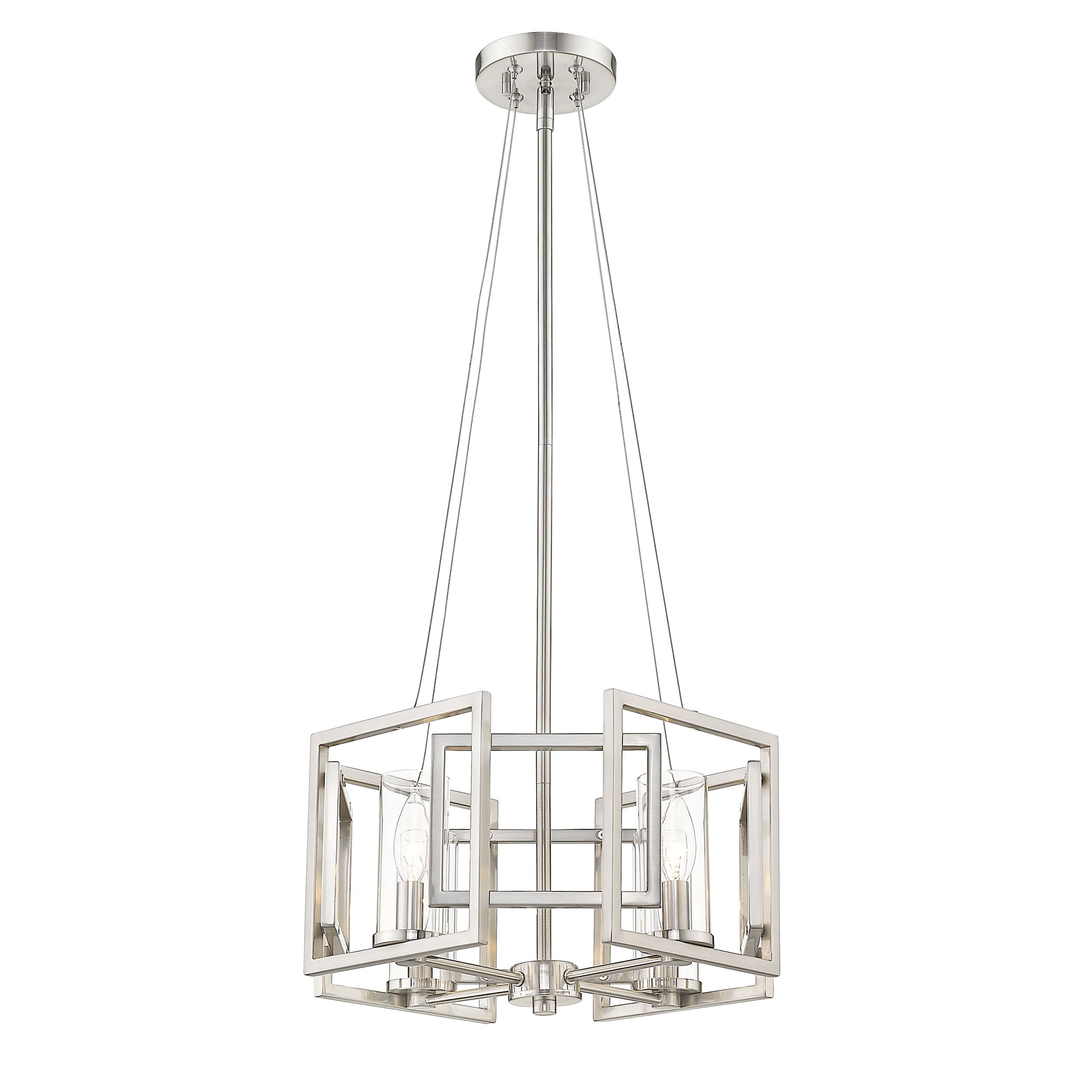 Golden Lighting Marco 4-light Semi-Flush Mount in Pewter - - Golden Lighting