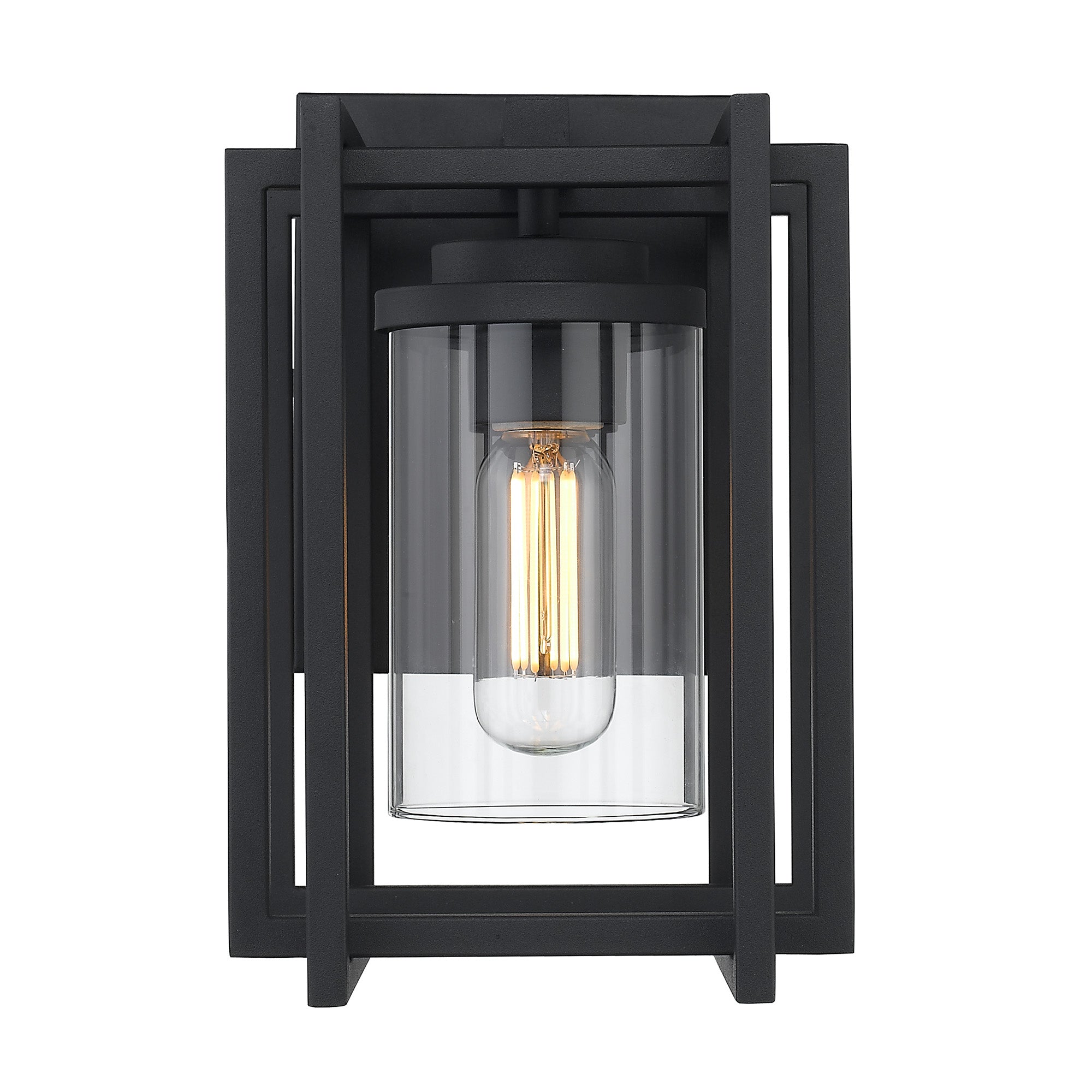 Golden Lighting Tribeca 1-light Outdoor Wall in Natural Black - - Golden Lighting