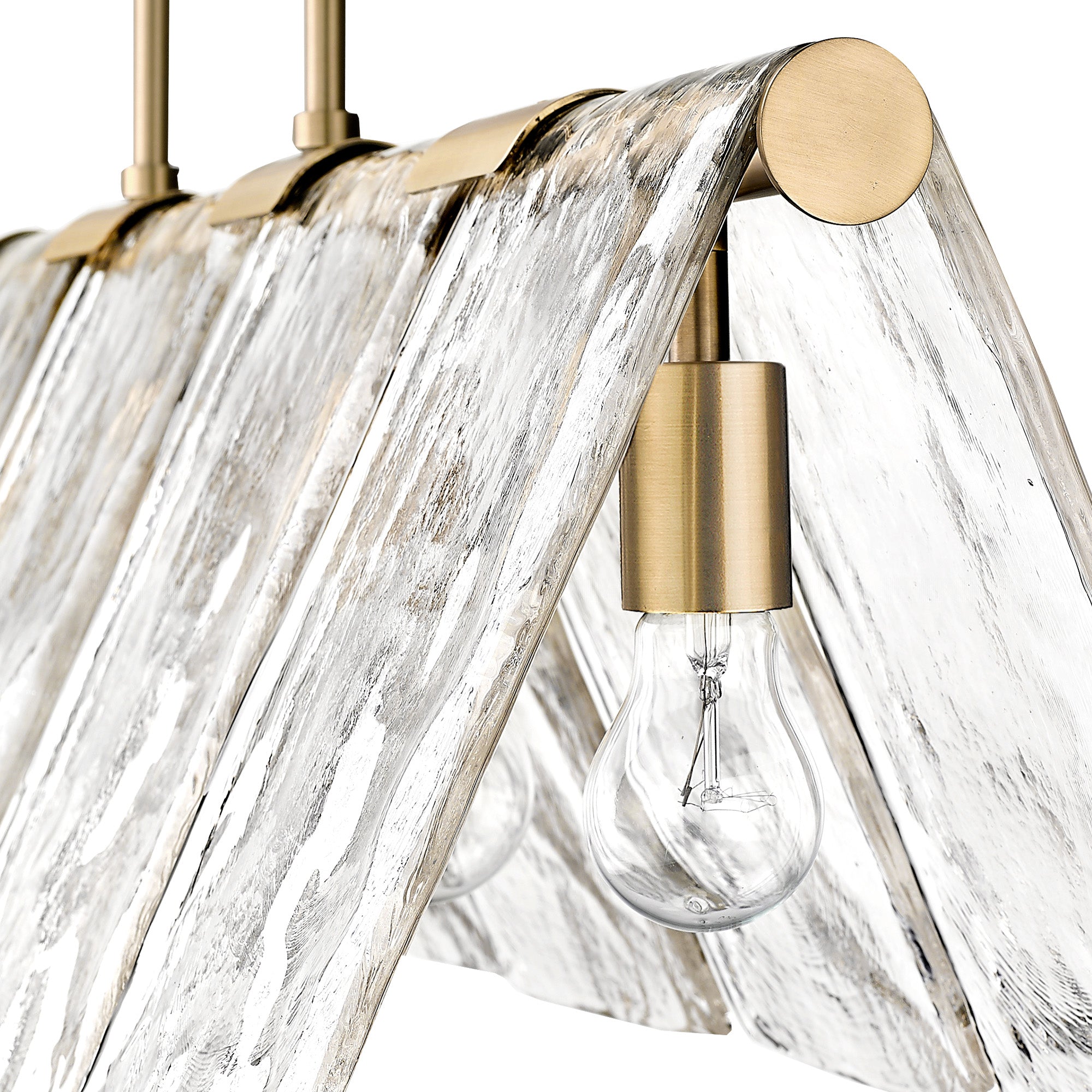 Golden Lighting Serenity 5-light Island Light in Modern Brass - - Golden Lighting