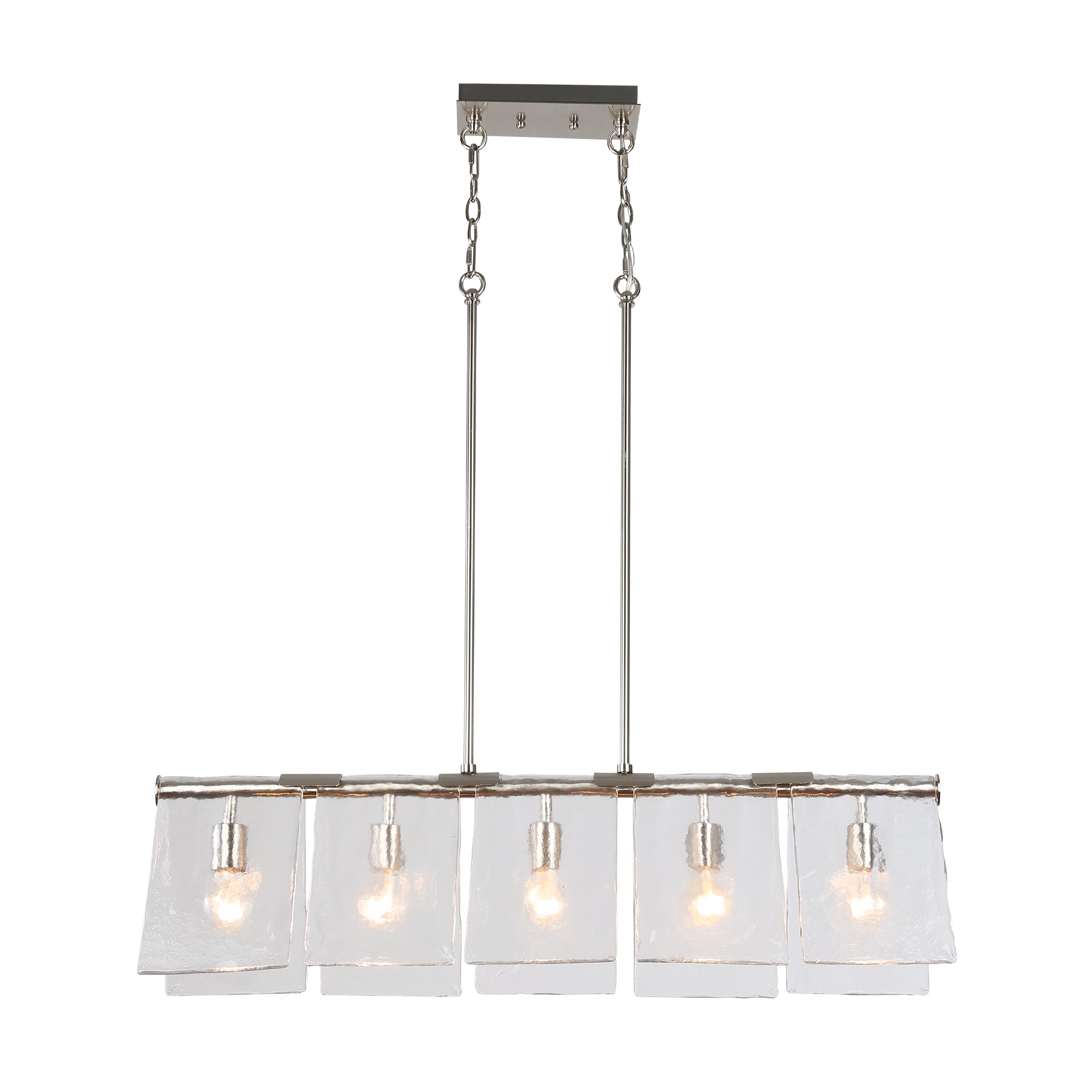 Golden Lighting Serenity 5-light Island Light in Pewter - - Golden Lighting