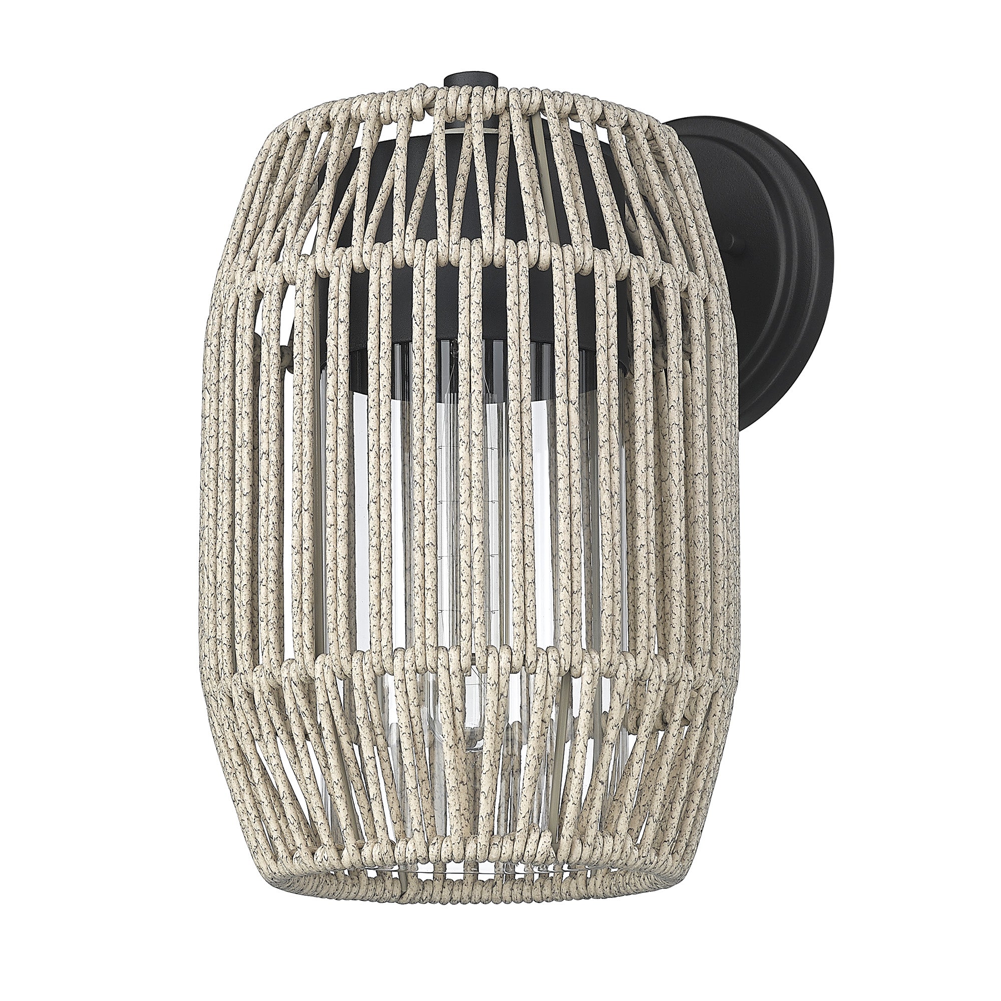 Golden Lighting Seabrooke 1-light Outdoor Wall in Natural Black - - Golden Lighting