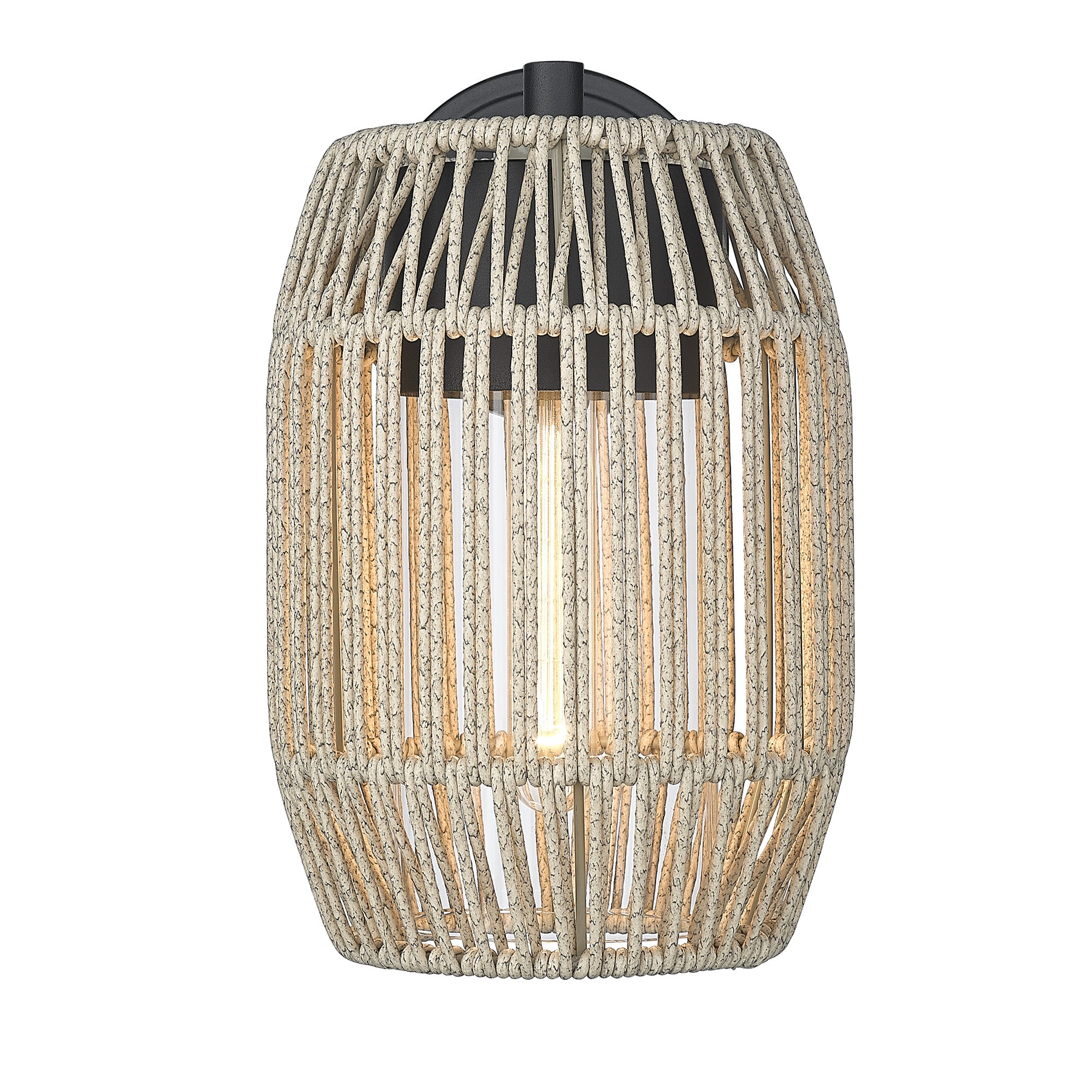 Golden Lighting Seabrooke 1-light Outdoor Wall in Natural Black - - Golden Lighting