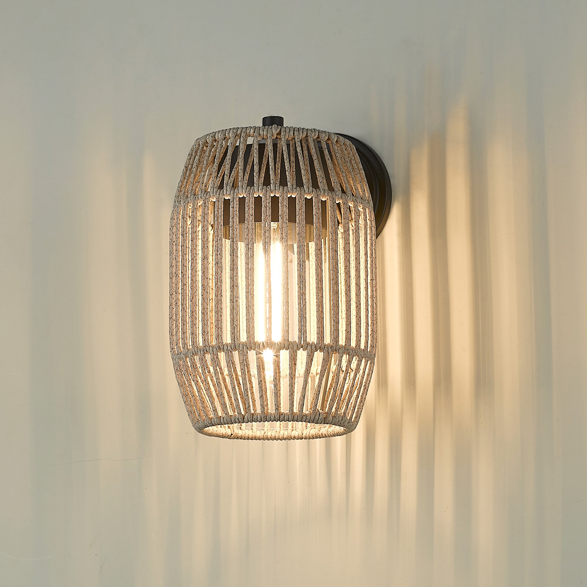 Golden Lighting Seabrooke 1-light Outdoor Wall in Natural Black - - Golden Lighting
