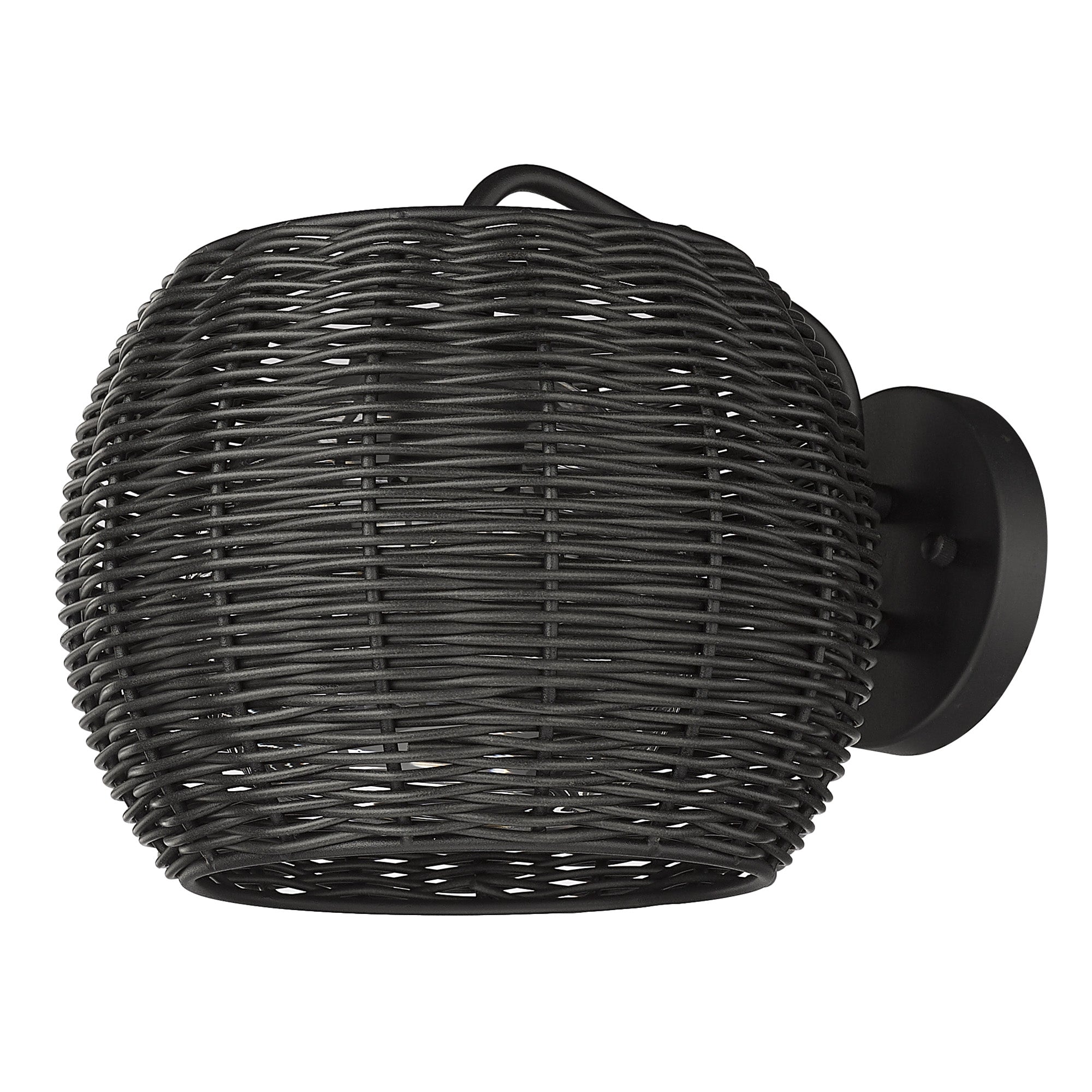 Golden Lighting Vail 1-light Outdoor Wall in Natural Black - - Golden Lighting