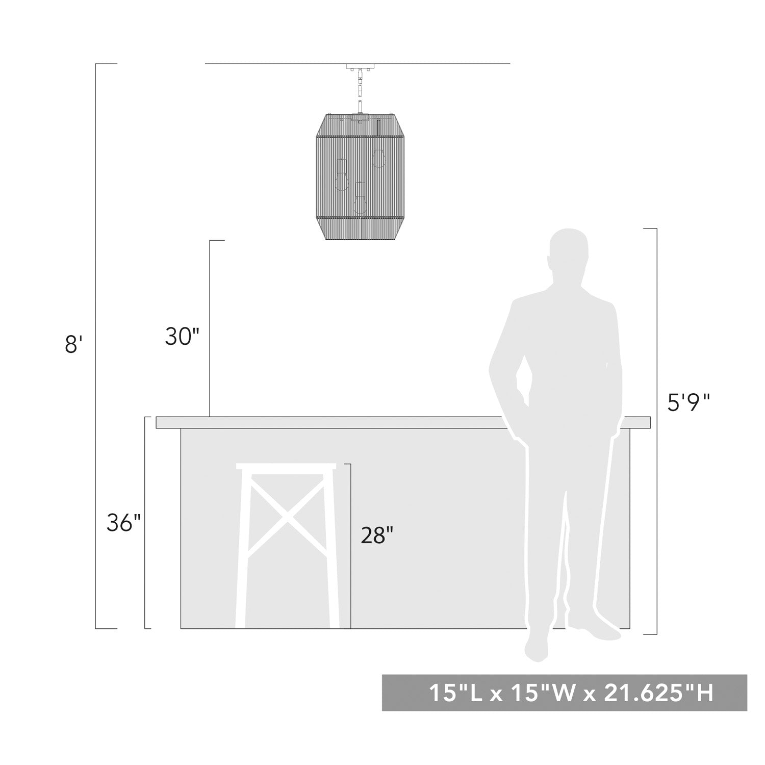 Golden Lighting Marlee 3-light Pendant in Matte Black - - Golden Lighting
