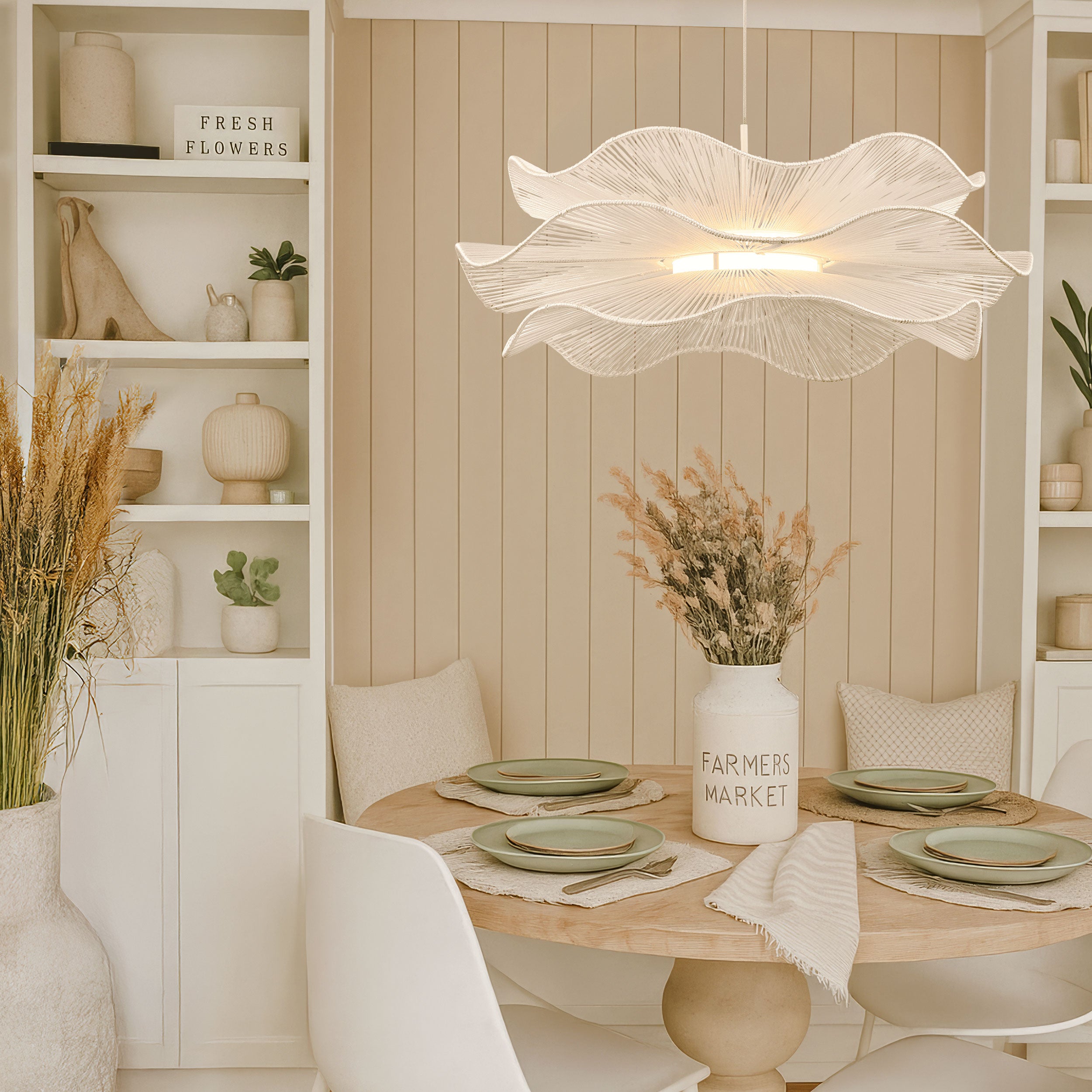 Wry Lighting Whisper Integrated LED Pendant in Matte White