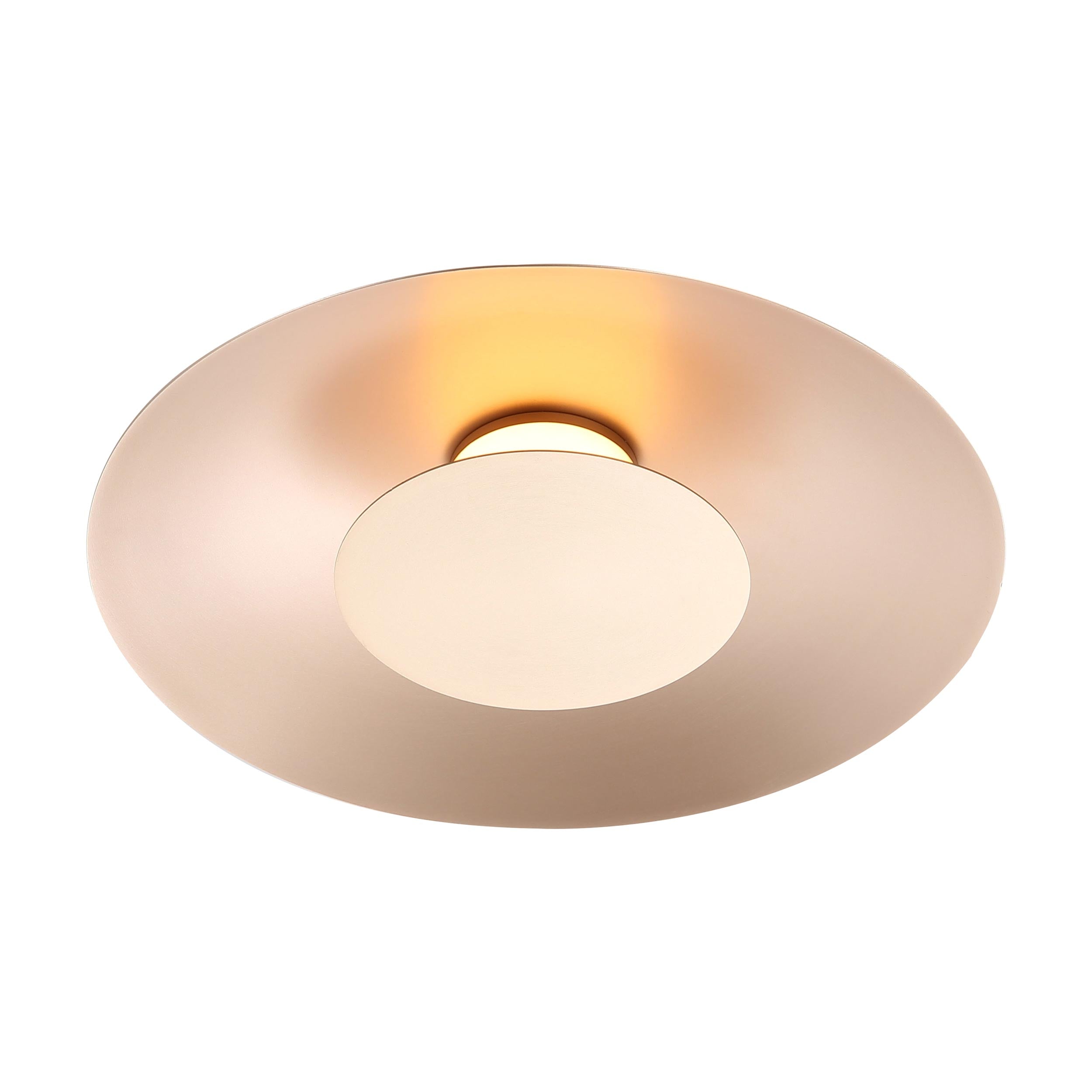 Luma Integrated LED Flush Mount in French Gold and French Gold shade - - Golden Lighting