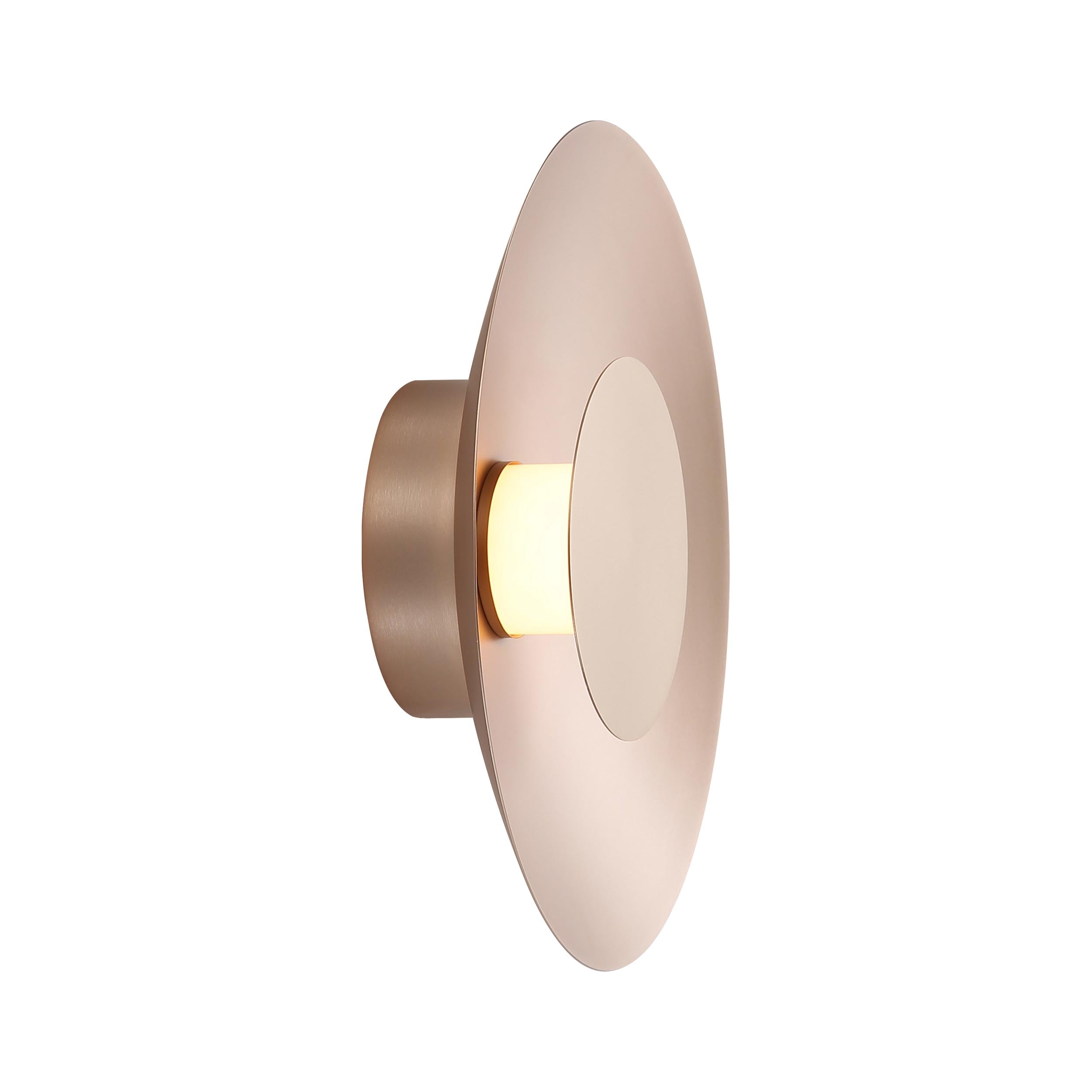Luma Integrated LED Flush Mount in French Gold and French Gold shade - - Golden Lighting
