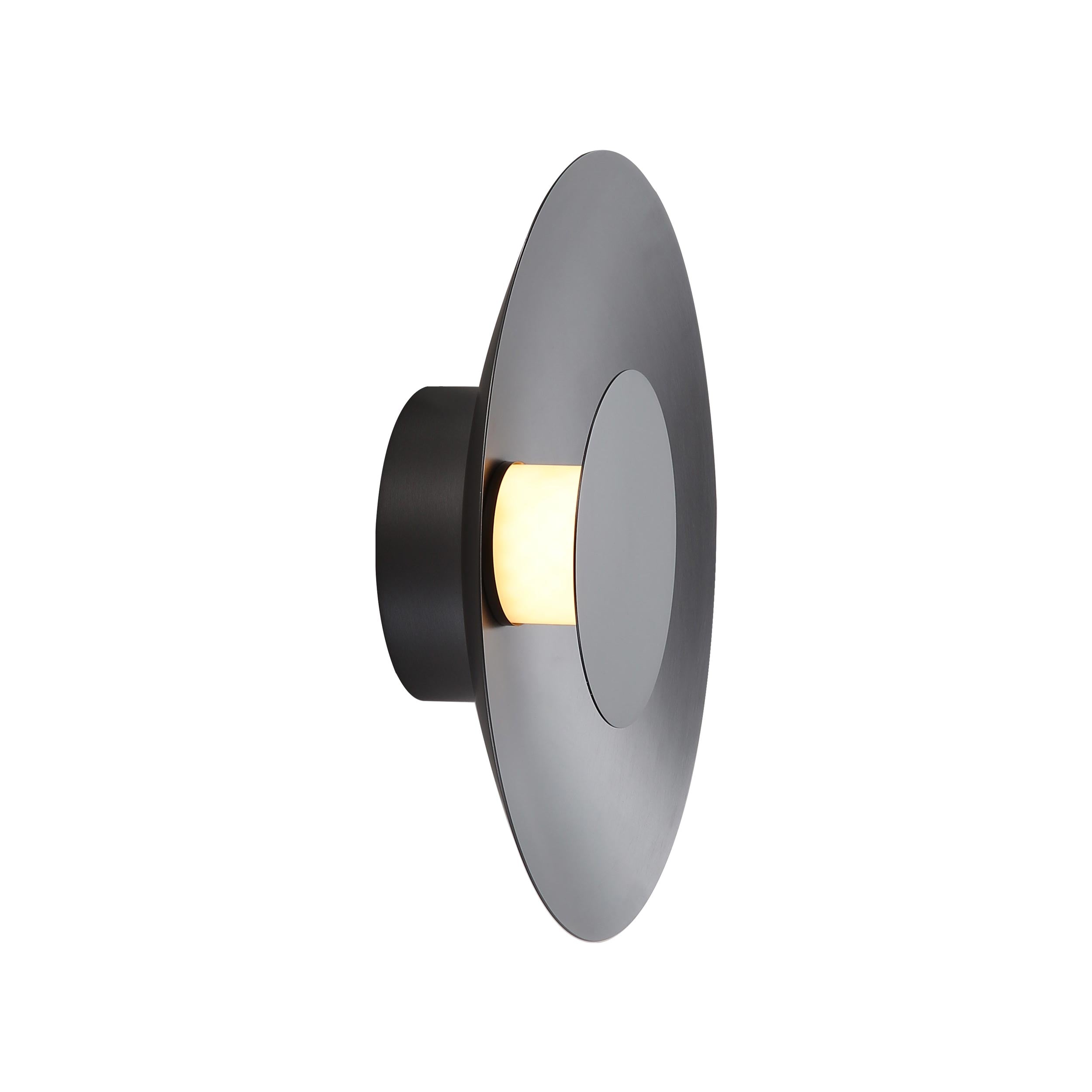 Luma Integrated LED Flush Mount in Graphite and Graphite shade - - Golden Lighting