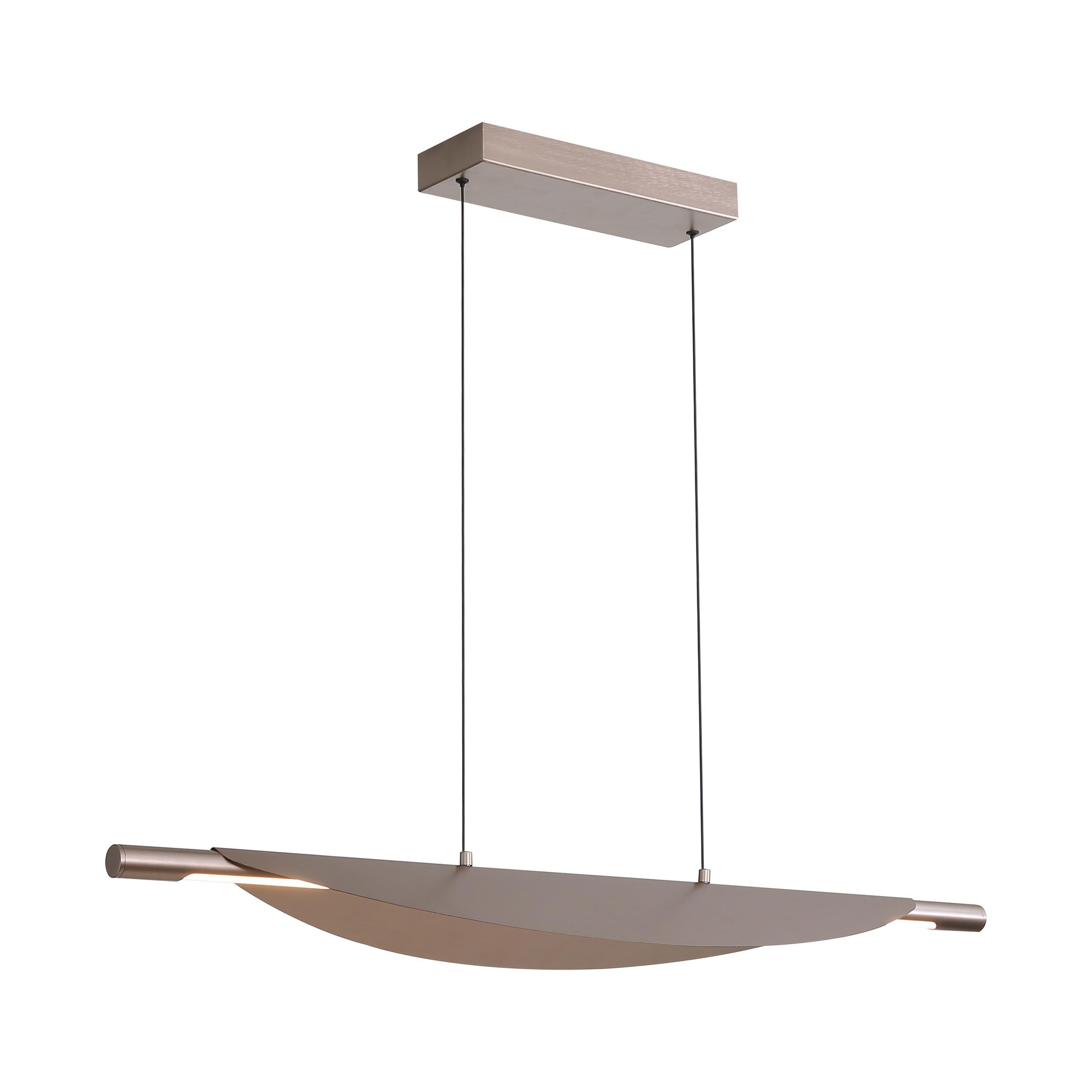 Luma Integrated LED Island Light in Coffee Silver - - Golden Lighting