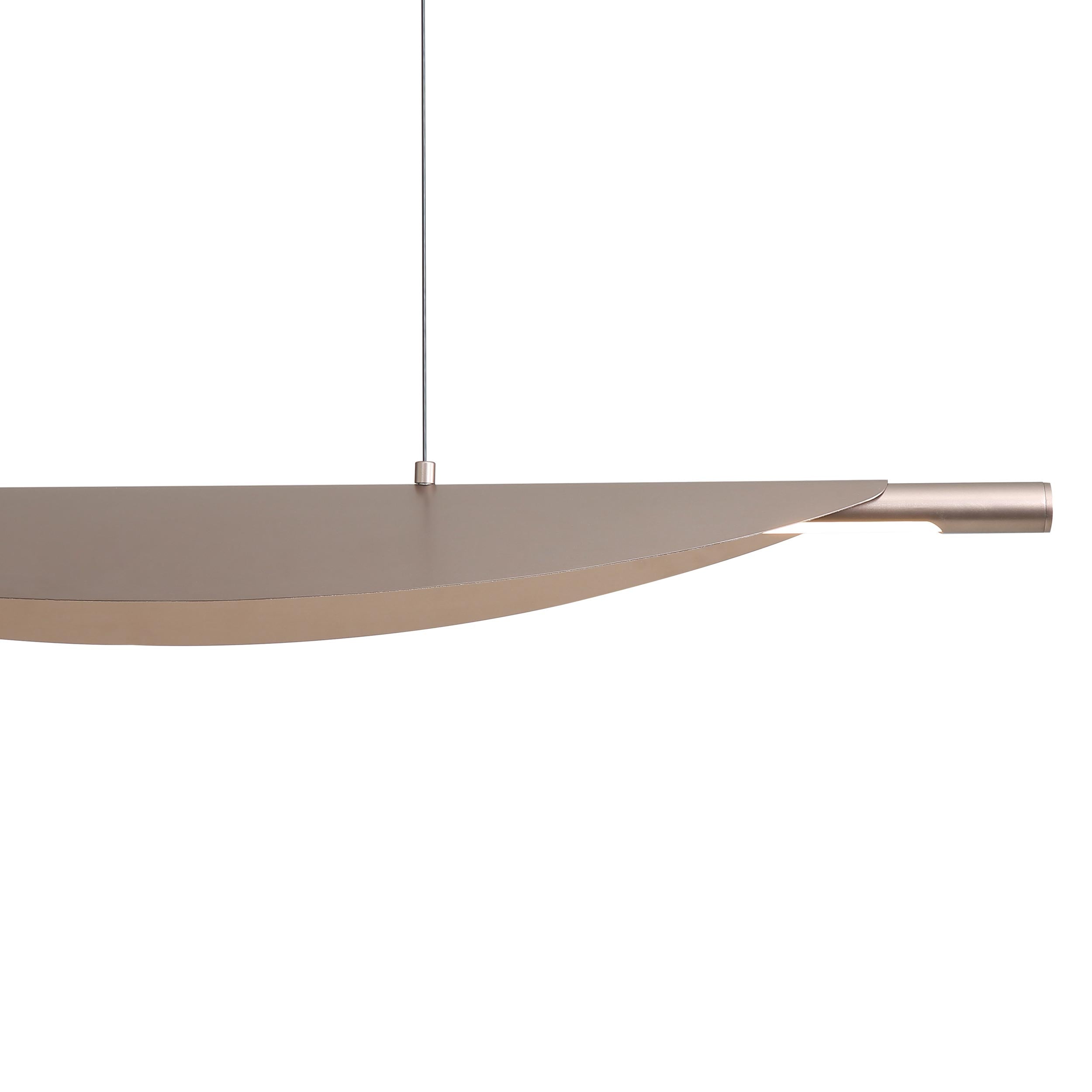 Luma Integrated LED Island Light in Coffee Silver - - Golden Lighting