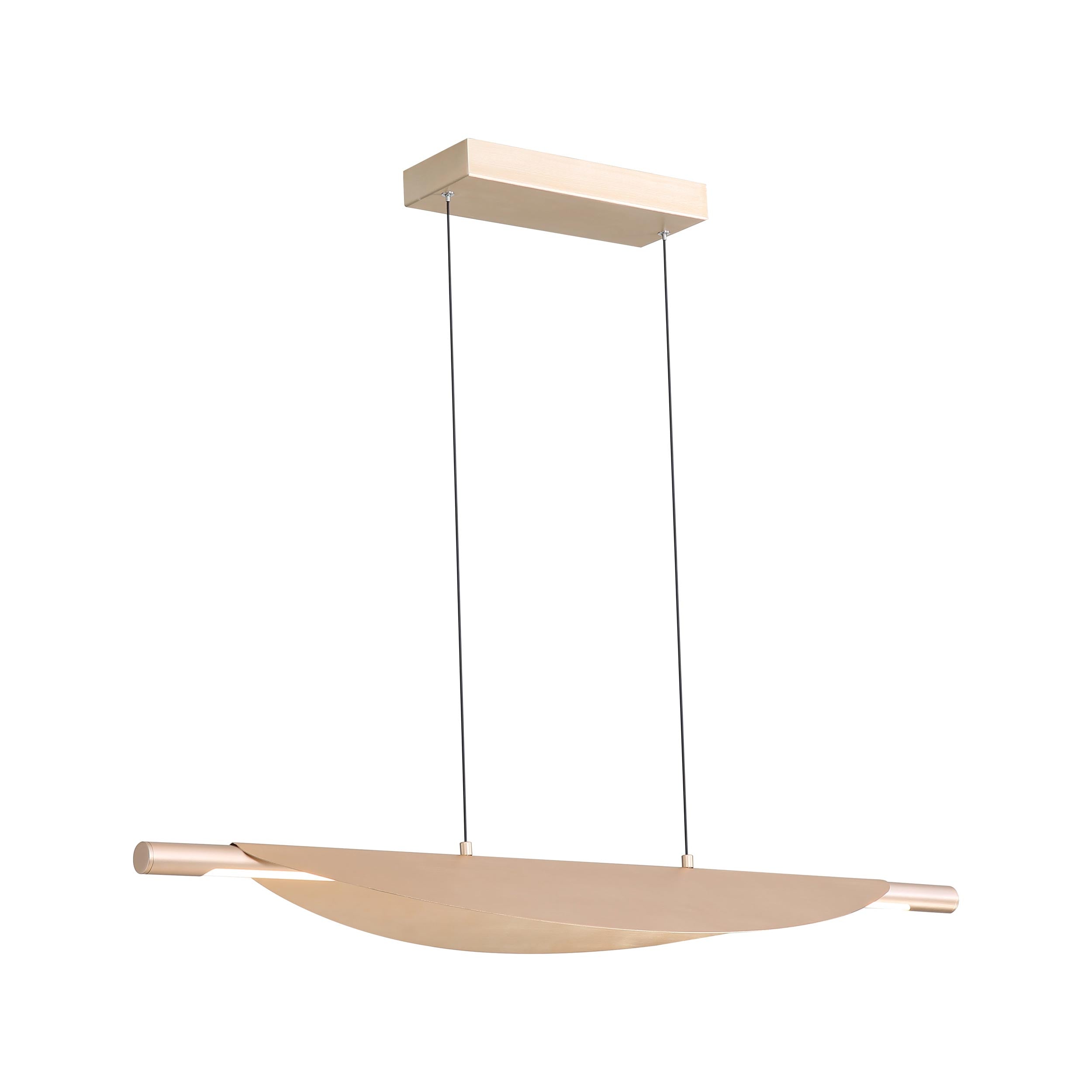 Luma Integrated LED Island Light in French Gold - - Golden Lighting