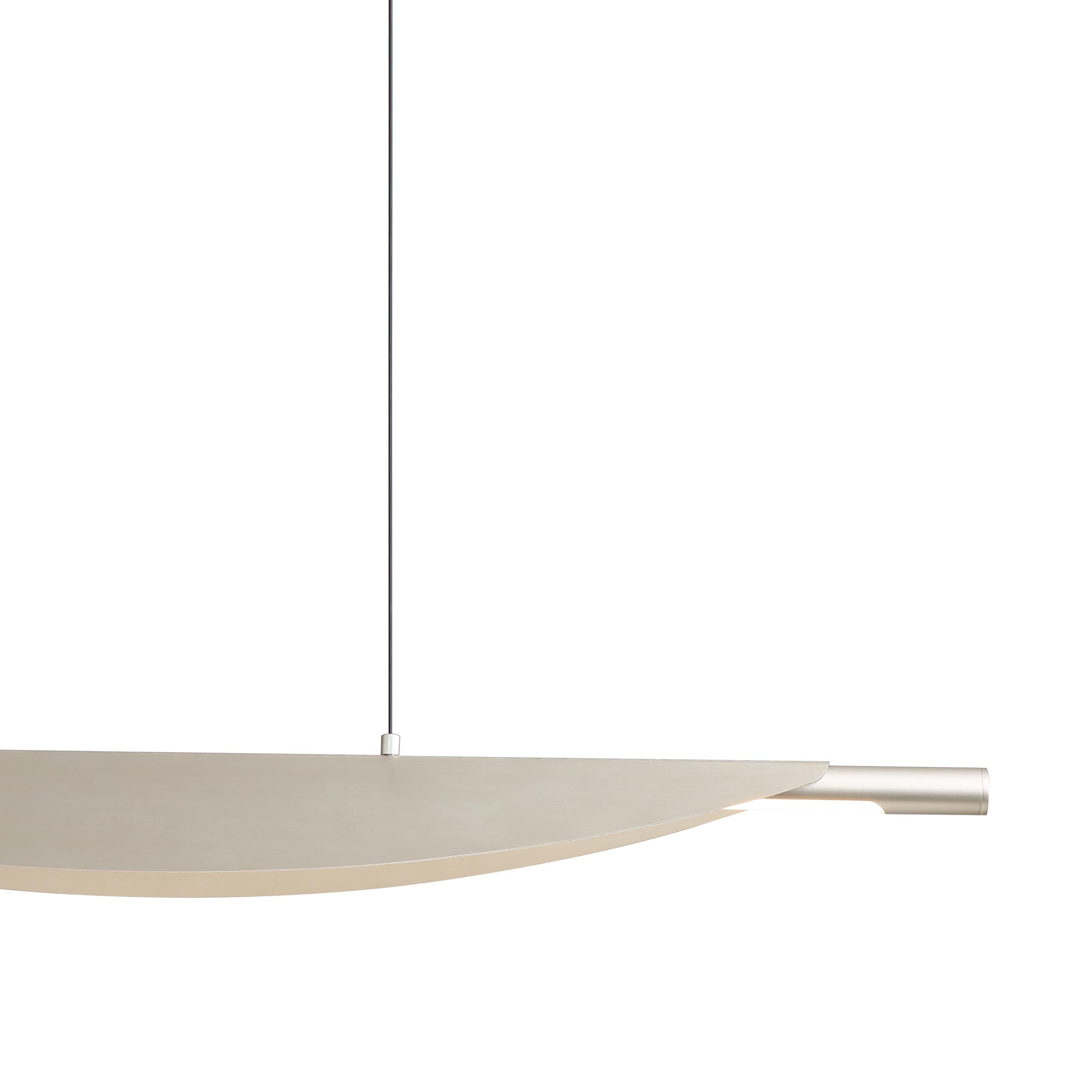 Luma Integrated LED Island Light in Sand Nickel - - Golden Lighting