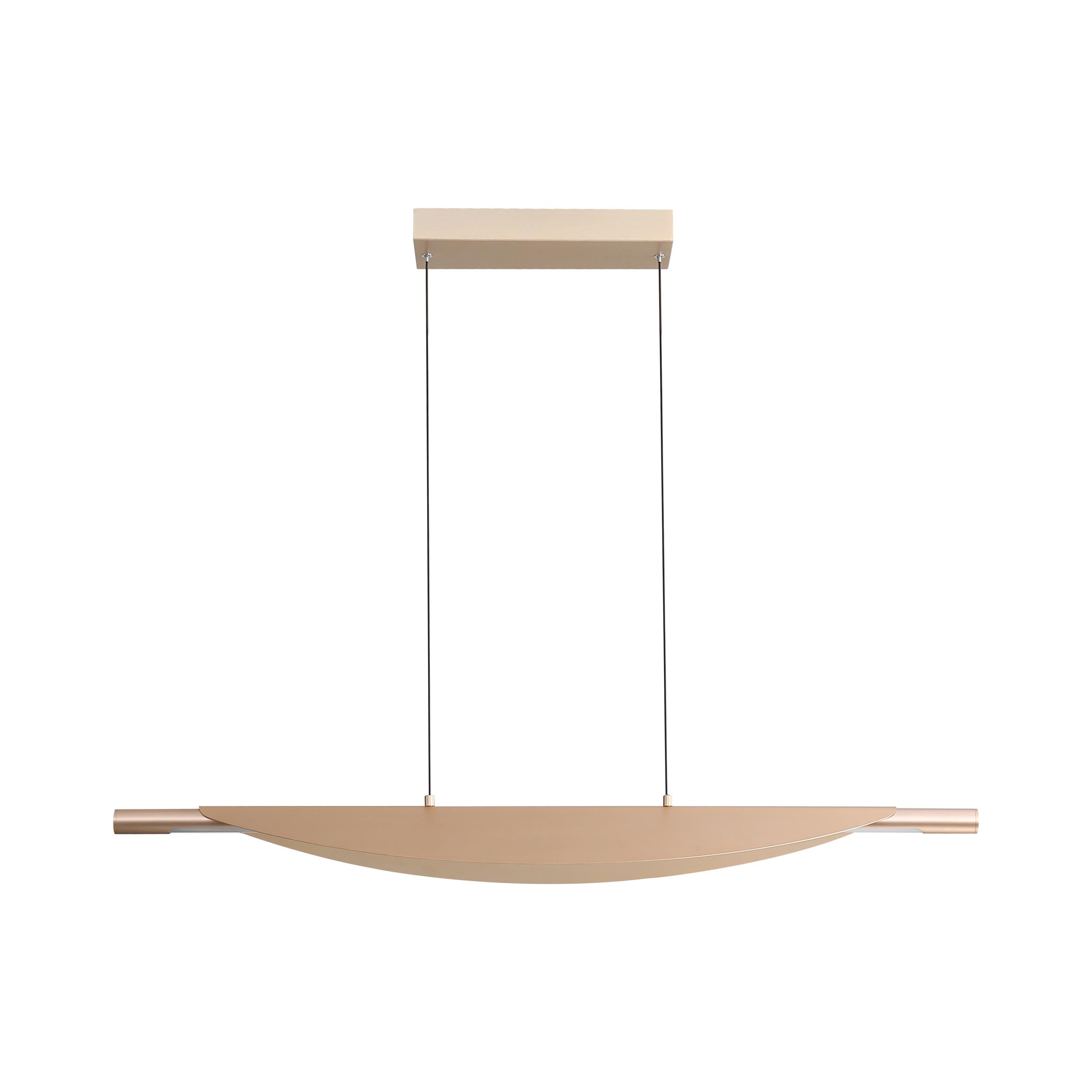 Luma 42" LED Linear Pendant in French Gold - - Golden Lighting