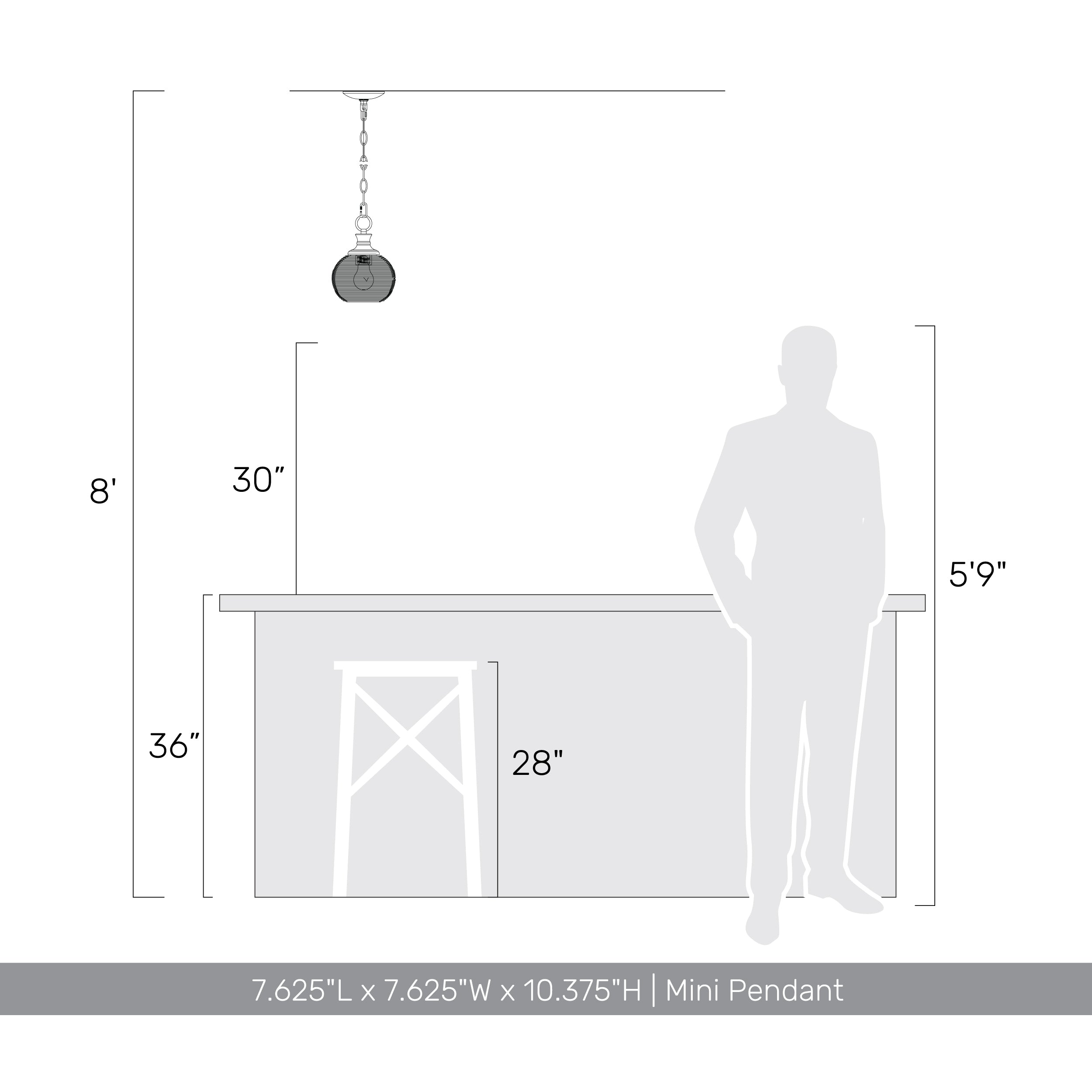 Golden Lighting Calypso 1-light 8in Pendant in Matte Black - - Golden Lighting