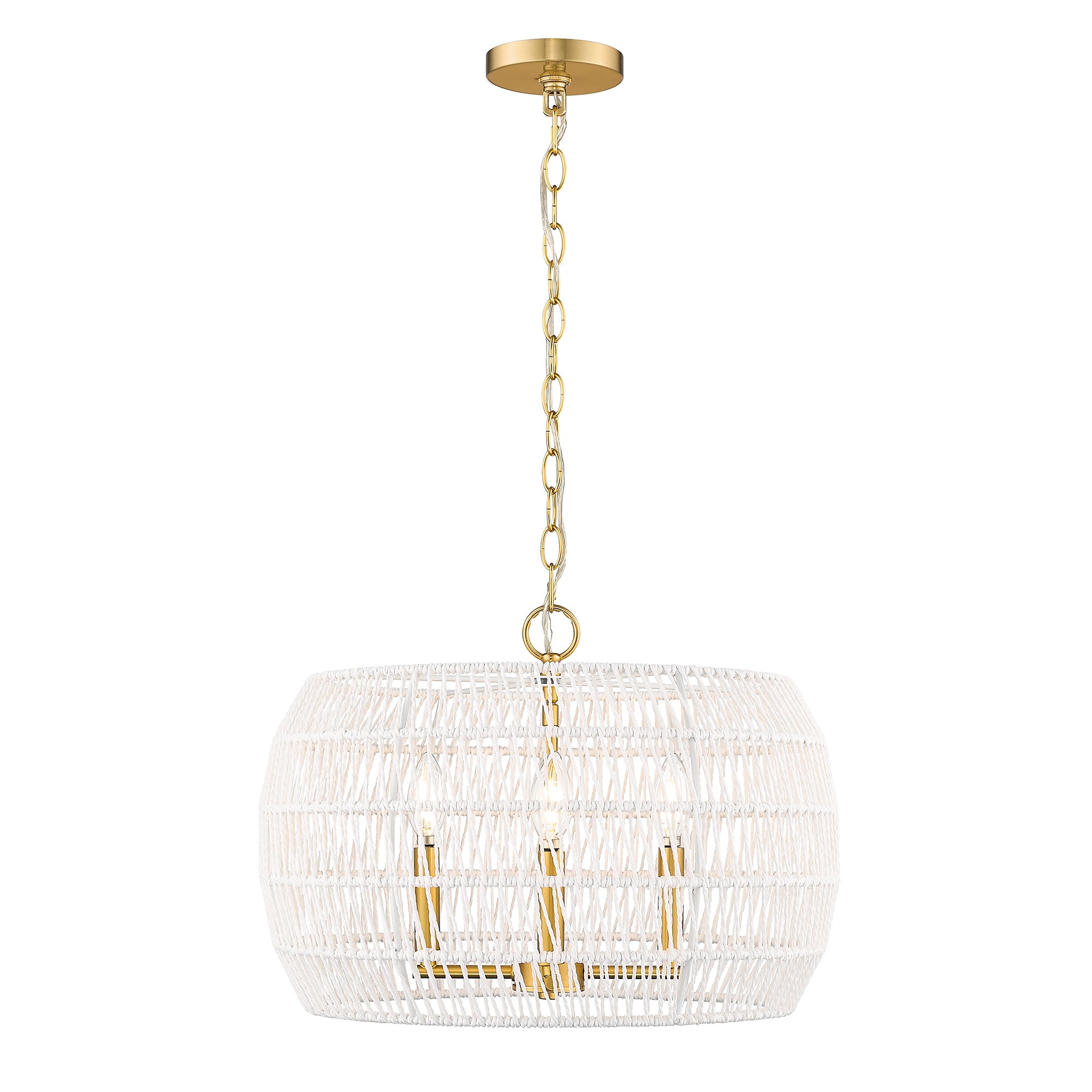 Ellie 4-light Chandelier in Modern Brushed Gold