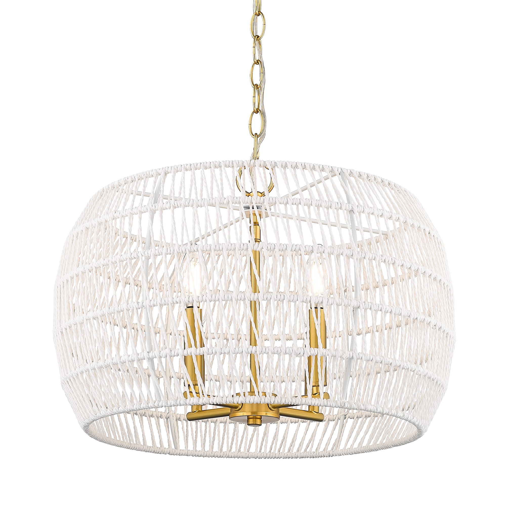Ellie 4-light Chandelier in Modern Brushed Gold