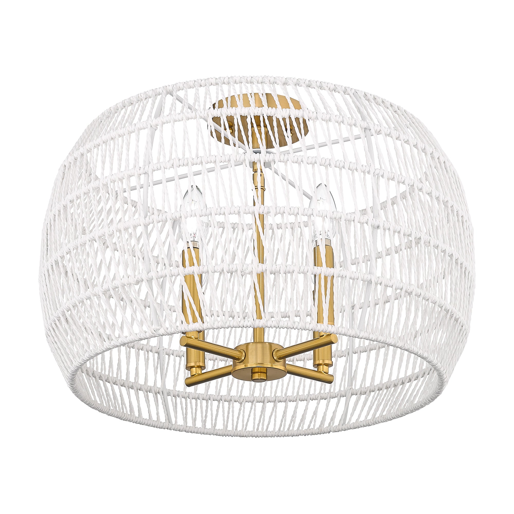 Ellie 4-light Semi-Flush Mount in Modern Brushed Gold