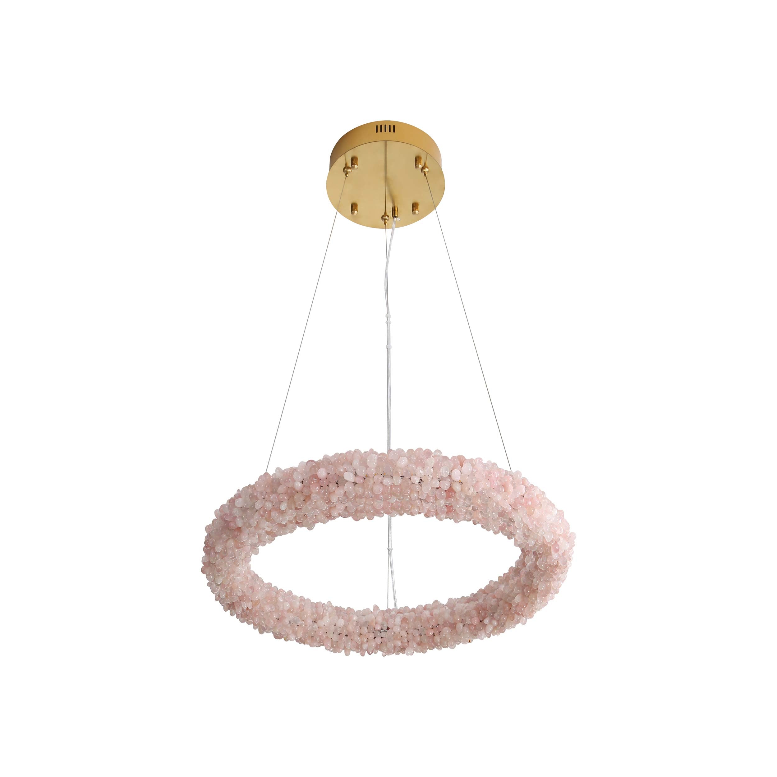 Ziva by Golden Lighting Corallo Integrated LED 22in Chandelier in Coral - - Golden Lighting