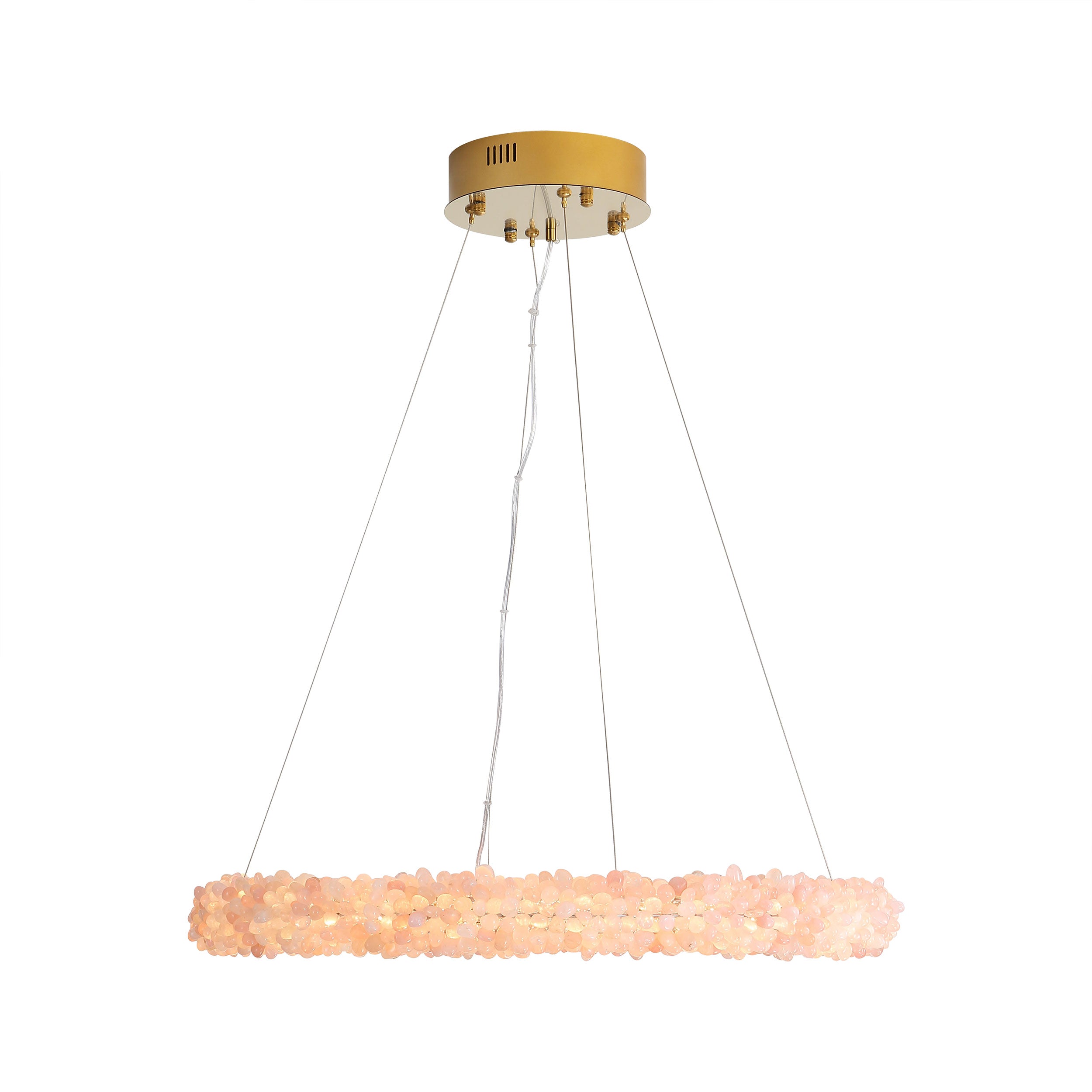 Corallo 22" LED Chandelier in Coral - - Golden Lighting