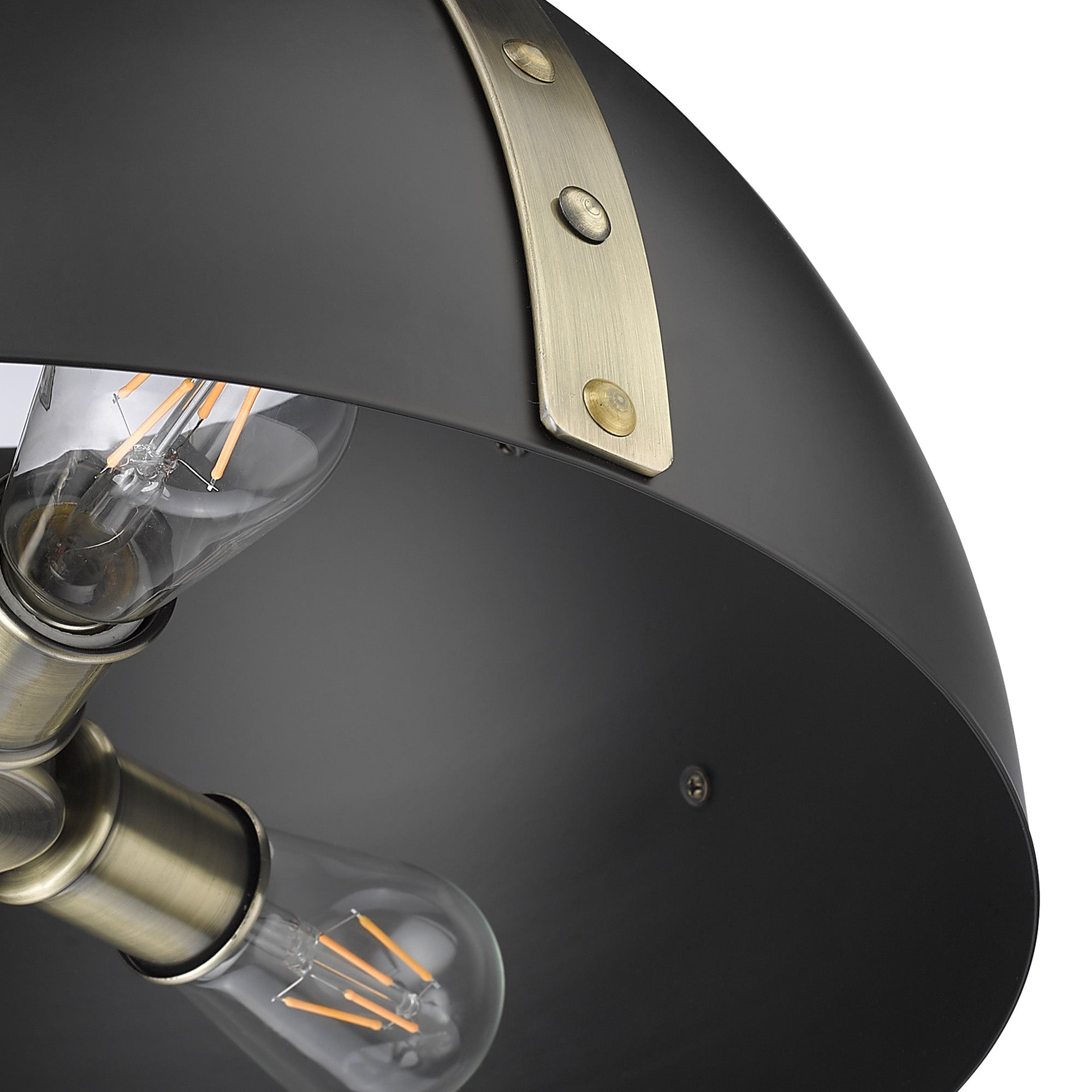 Golden Lighting Aldrich 3-light Pendant in Aged Brass - - Golden Lighting