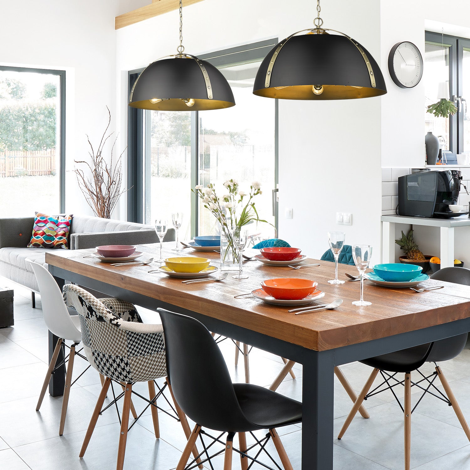 Golden Lighting Aldrich 5-light Chandelier in Aged Brass