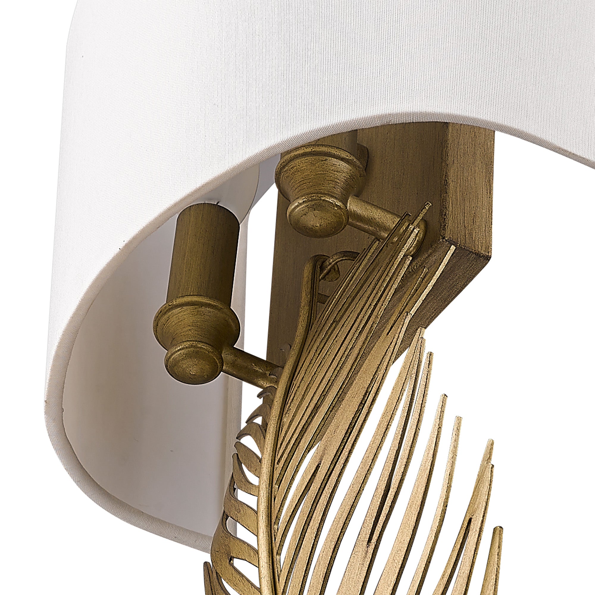 Golden Lighting Cay 2-light Wall Sconce in Vintage Fired Gold - - Golden Lighting