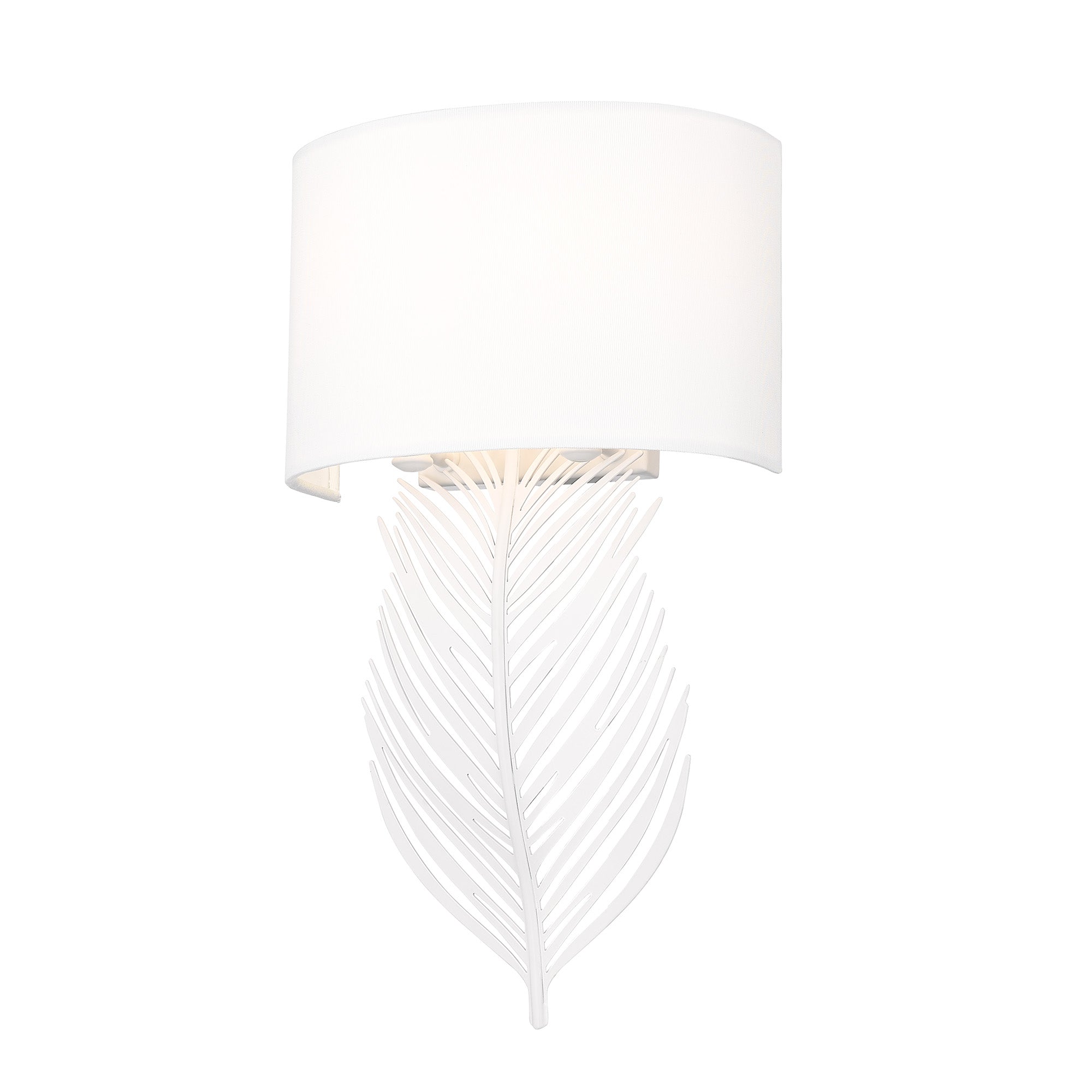 Golden Lighting Cay 2-light Wall Sconce in Matte White - - Golden Lighting