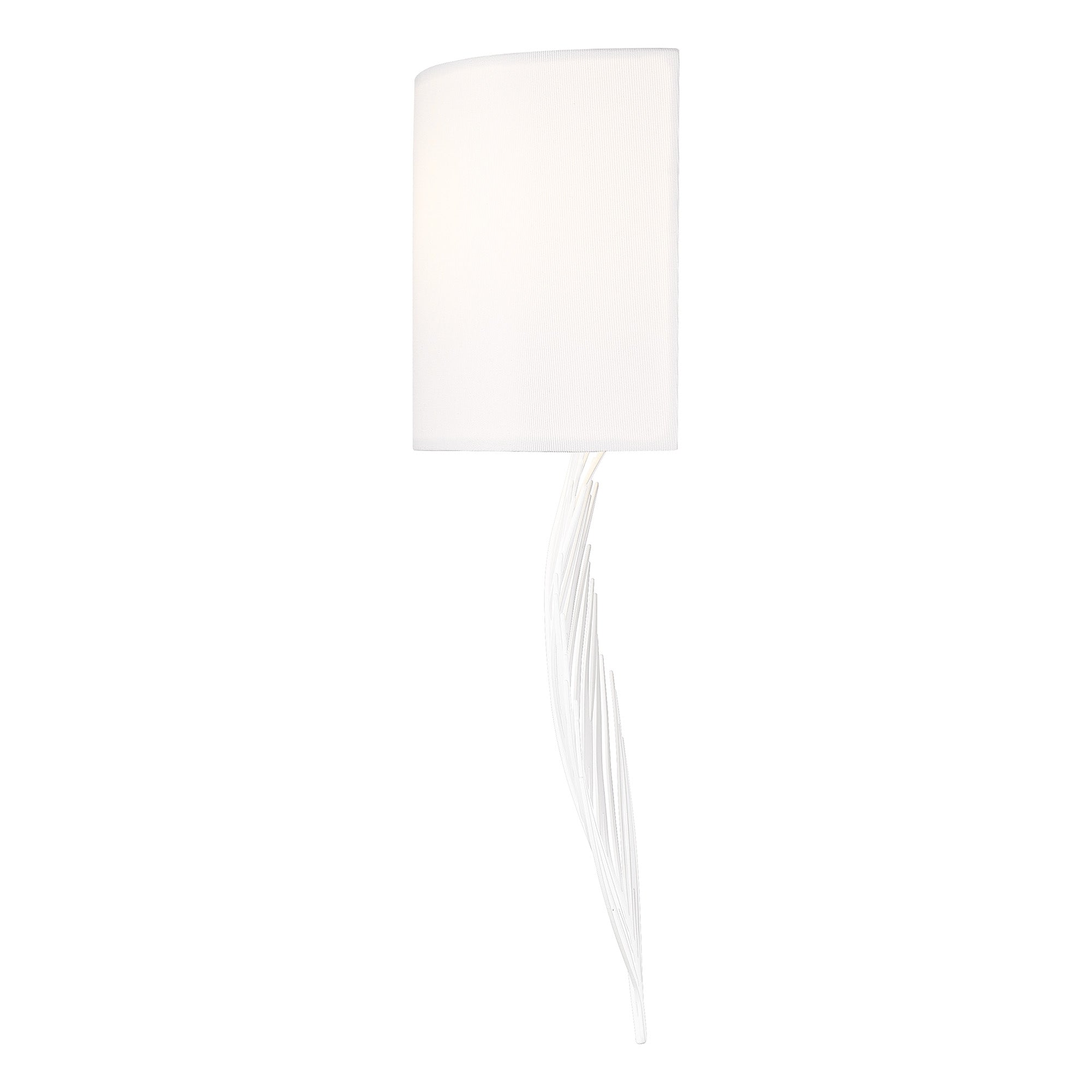 Golden Lighting Cay 2-light Wall Sconce in Matte White - - Golden Lighting