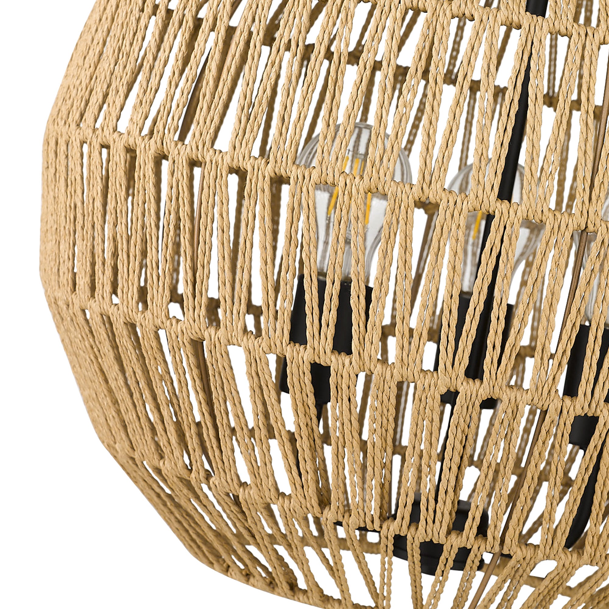 Golden Lighting Florence 3-light Pendant in Matte Black - - Golden Lighting